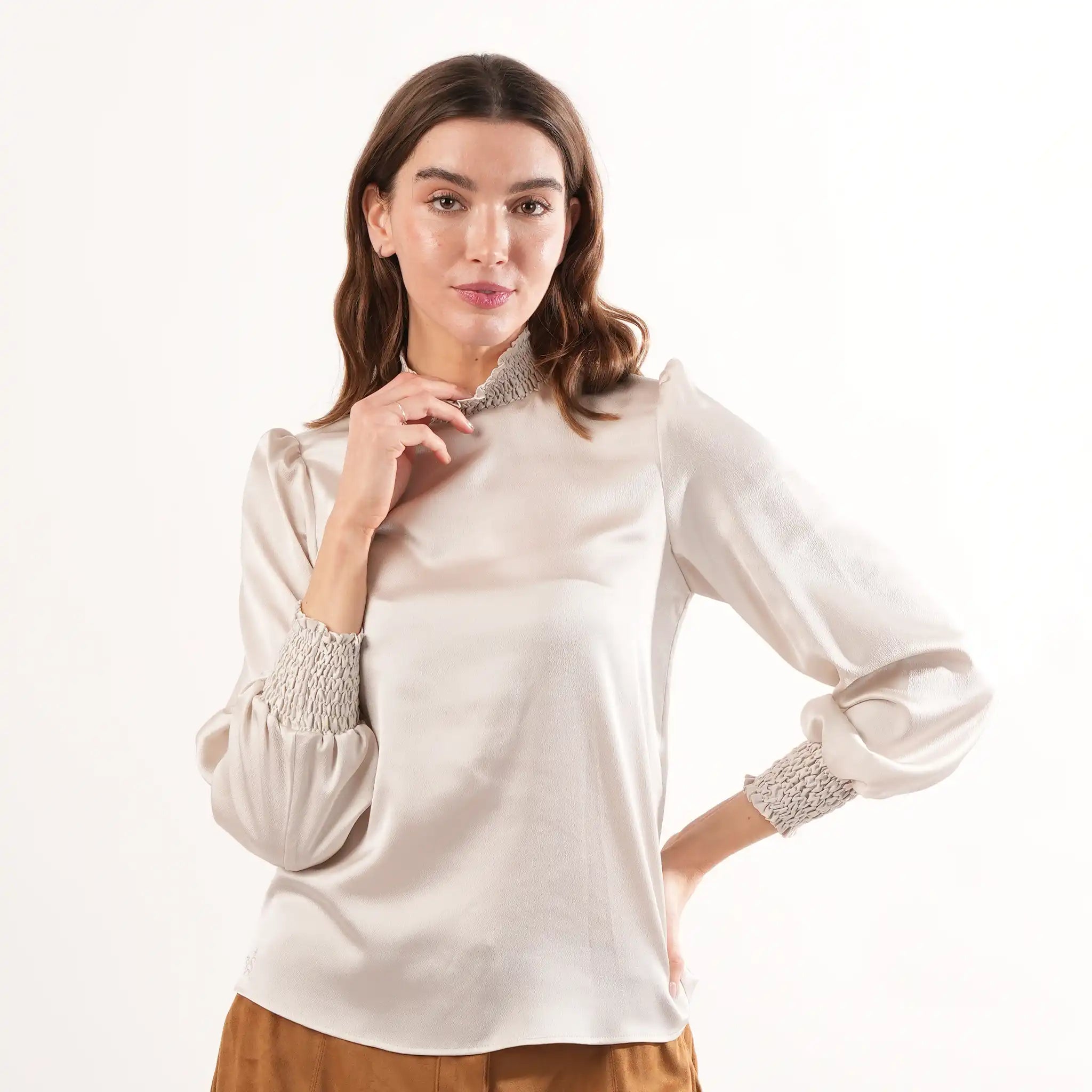 Diana Pale Gold Blouse