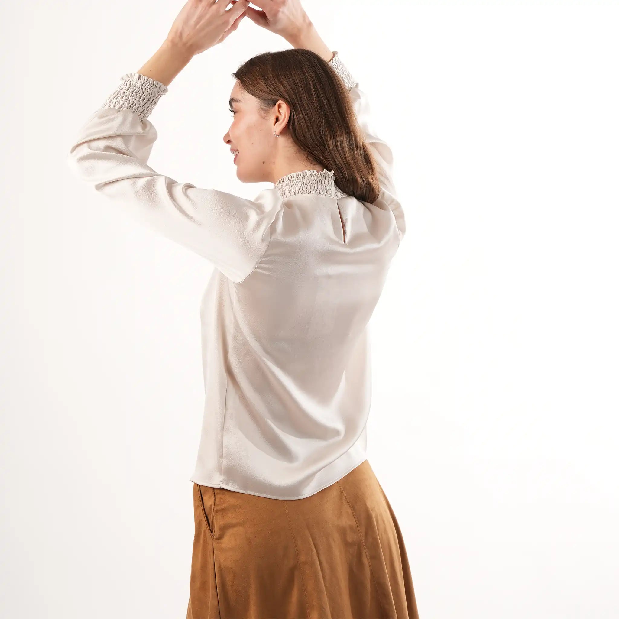 Diana Pale Gold Blouse