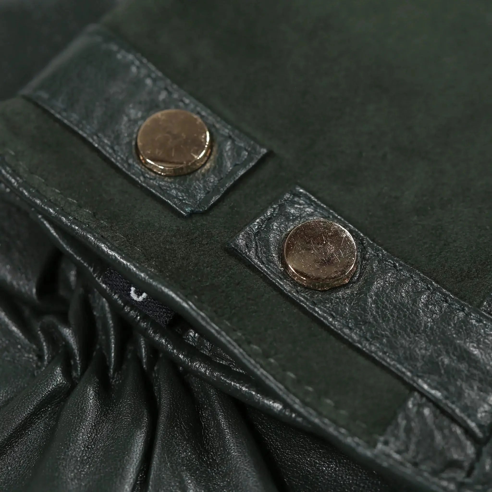 Leather & Suede Racing Green Gloves - Welligogs