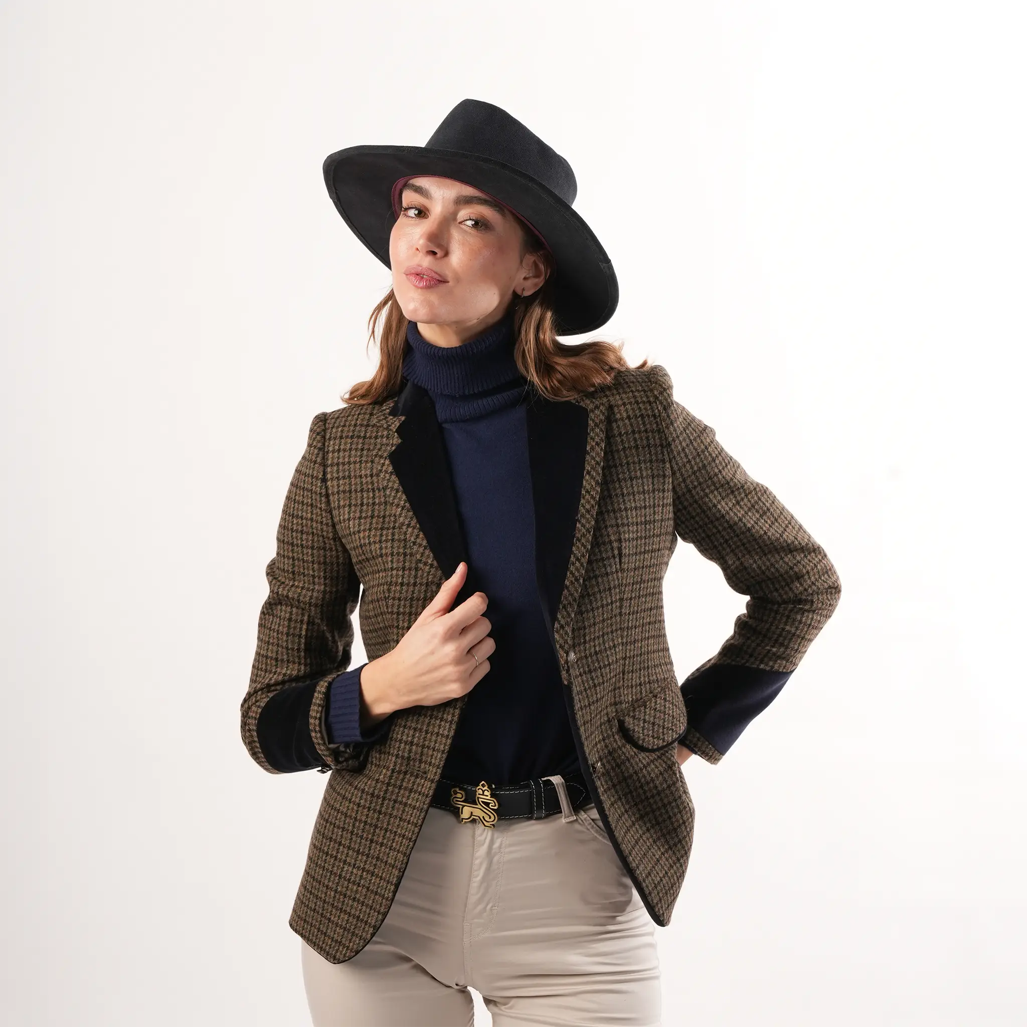 Grantham Sage Check Wool Jacket