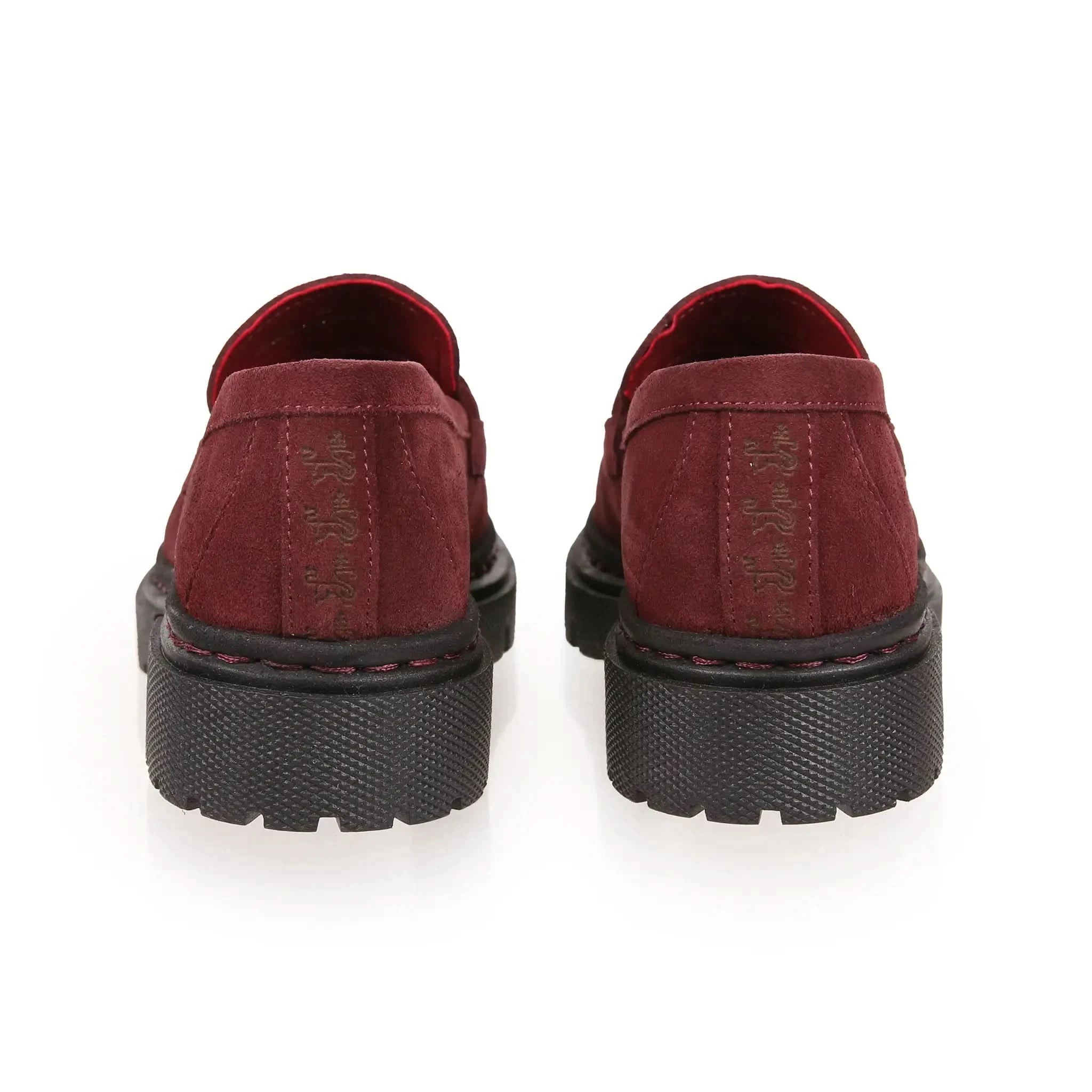 Hackney Burgundy Suede Loafers - Welligogs