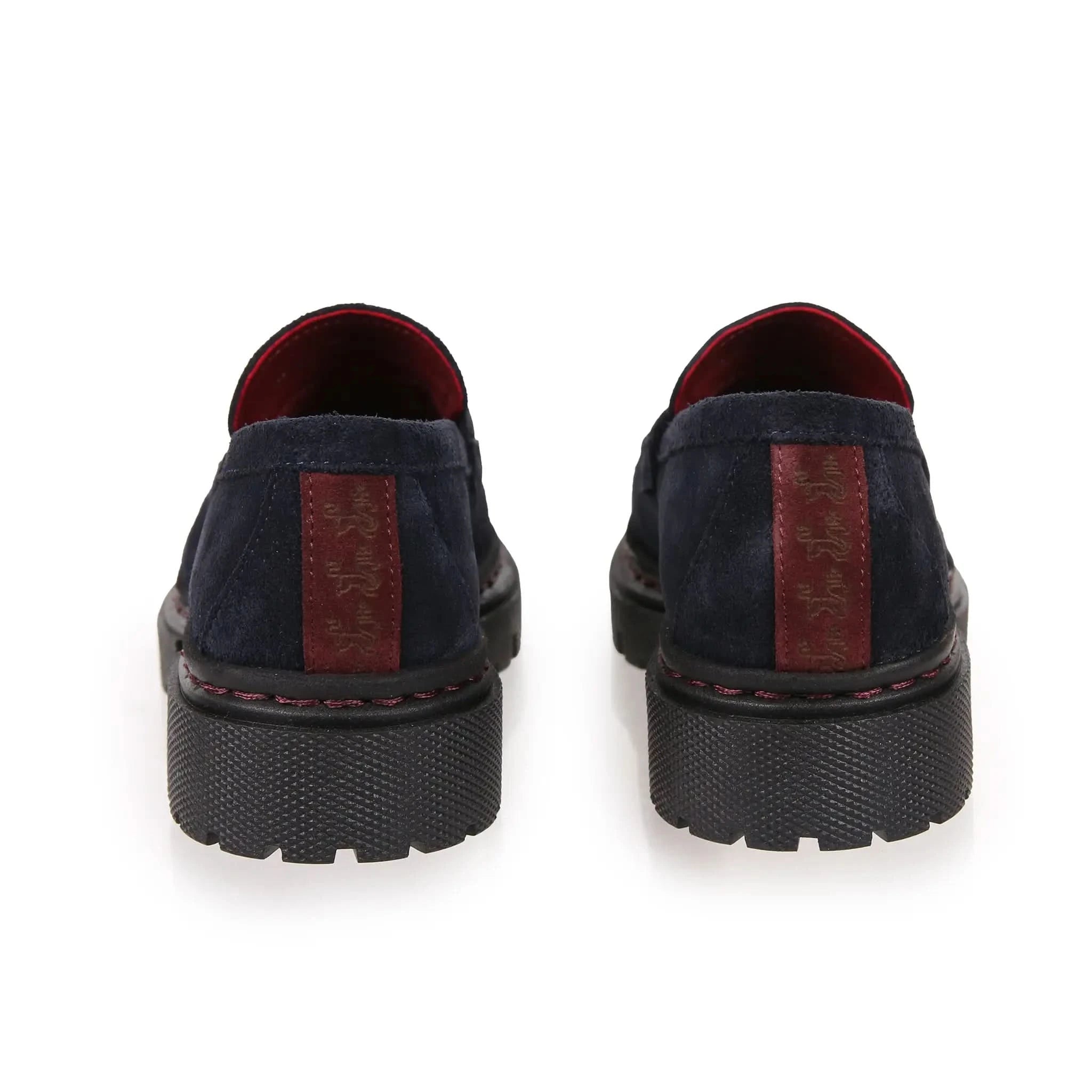 Hackney Navy Suede Loafers - Welligogs