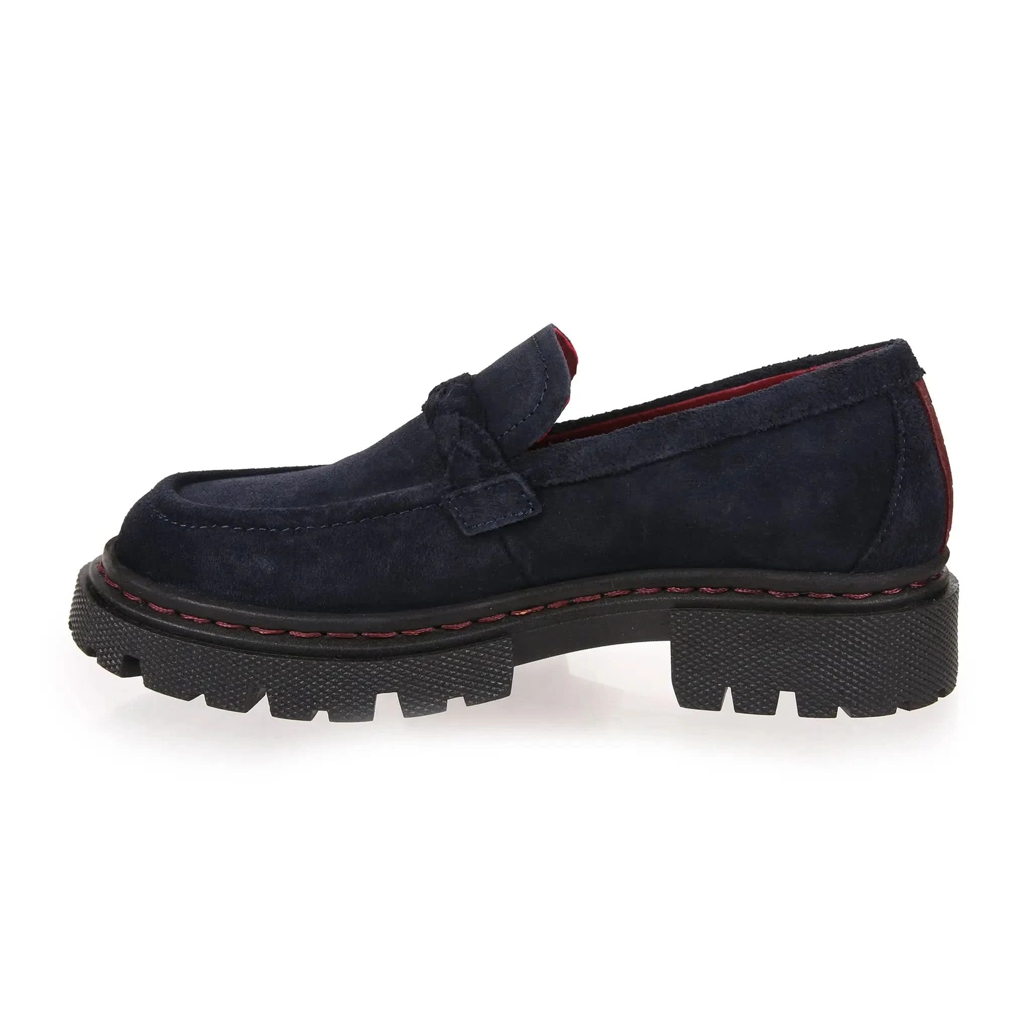 Hackney Navy Suede Loafers - Welligogs