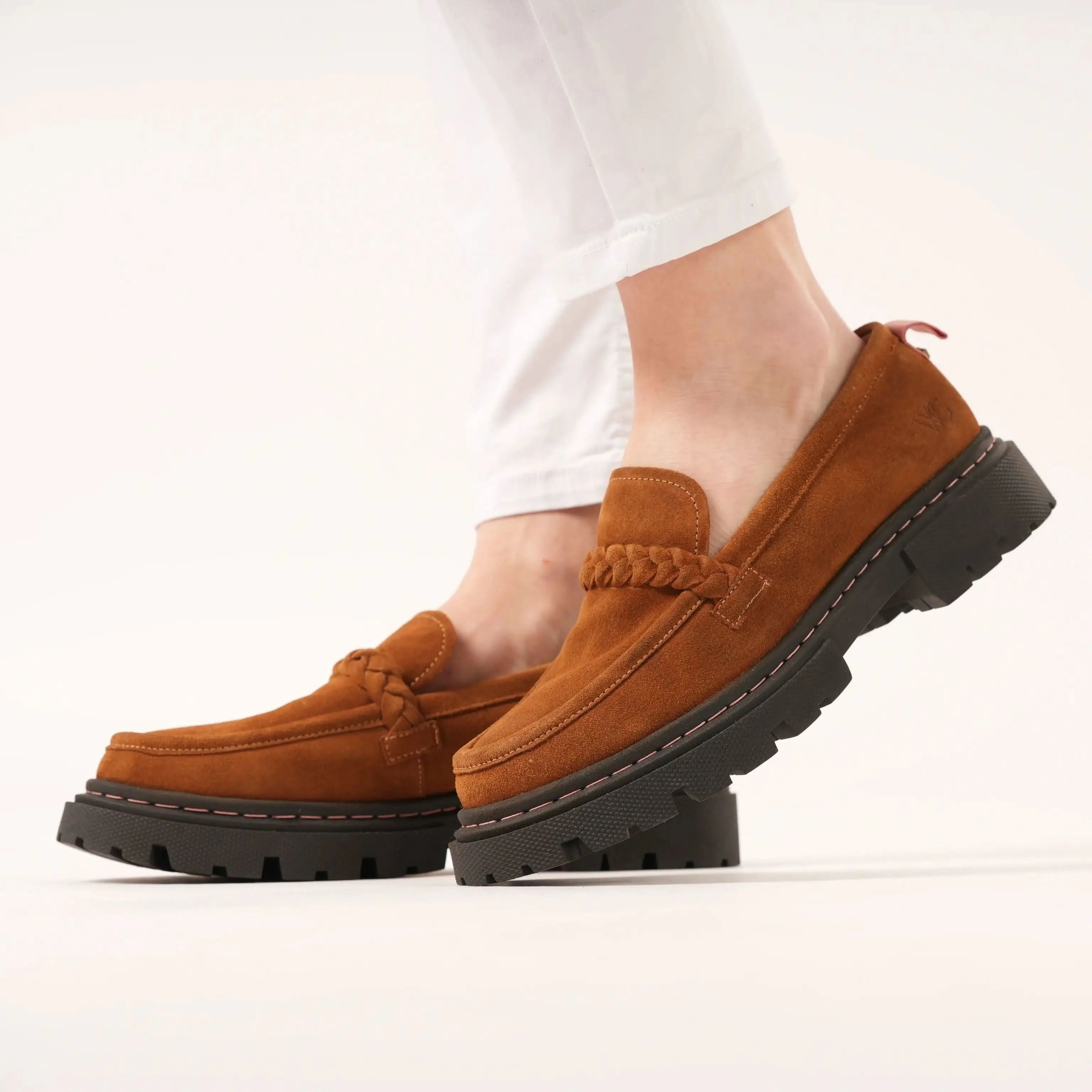 Hackney Honeycomb Suede Loafers - Welligogs