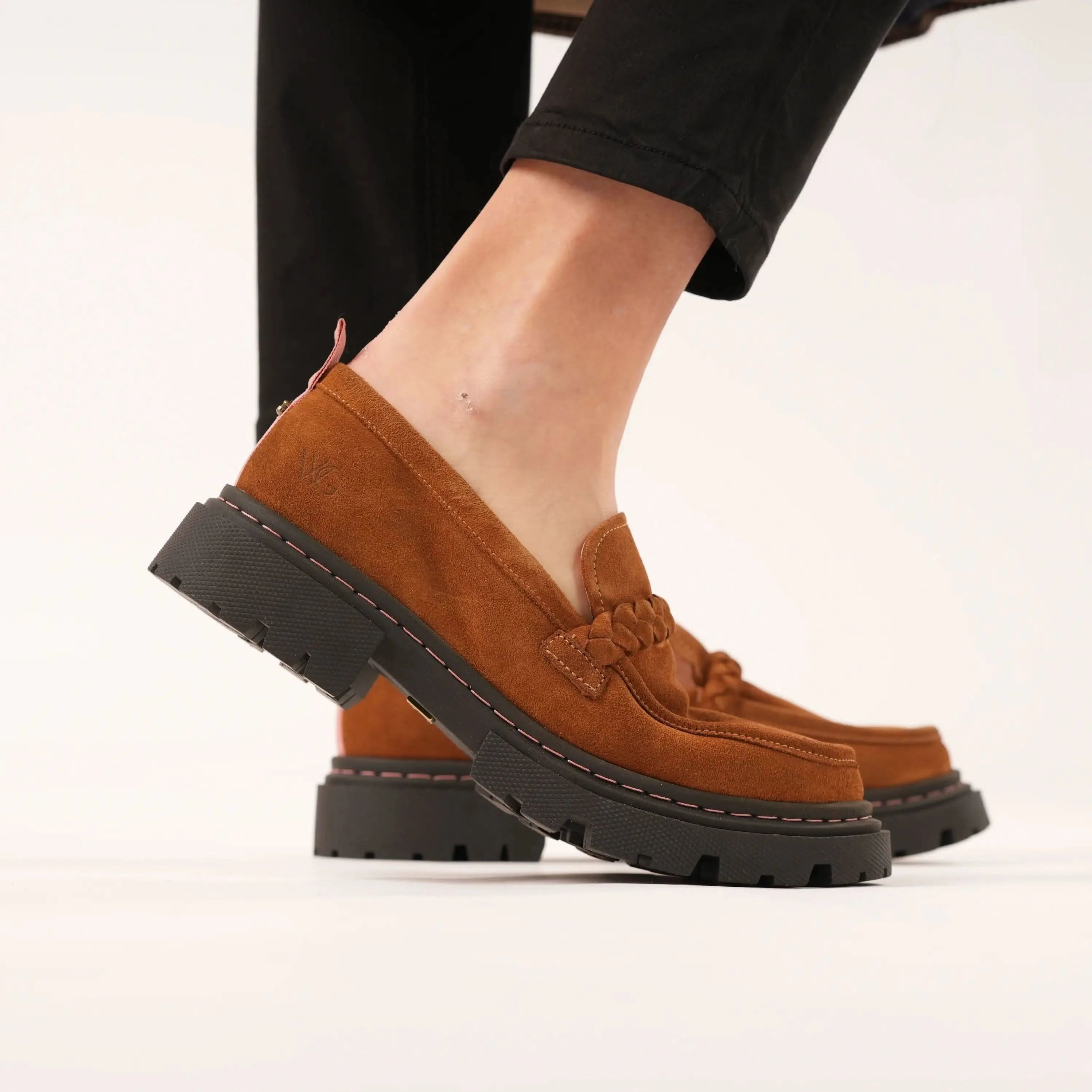 Hackney Honeycomb Suede Loafers - Welligogs