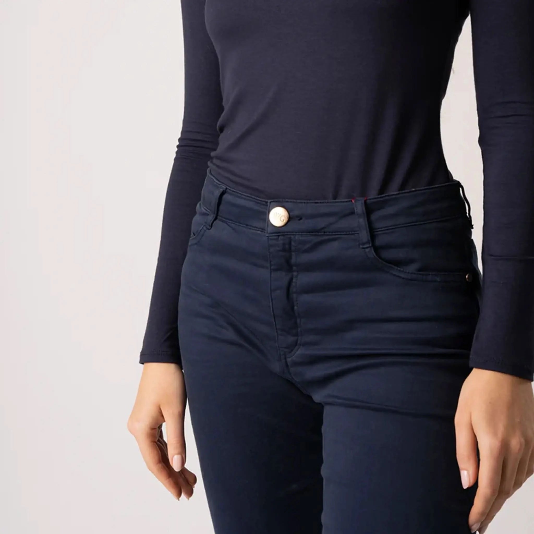 Icon Navy High Waisted Jeans - Welligogs