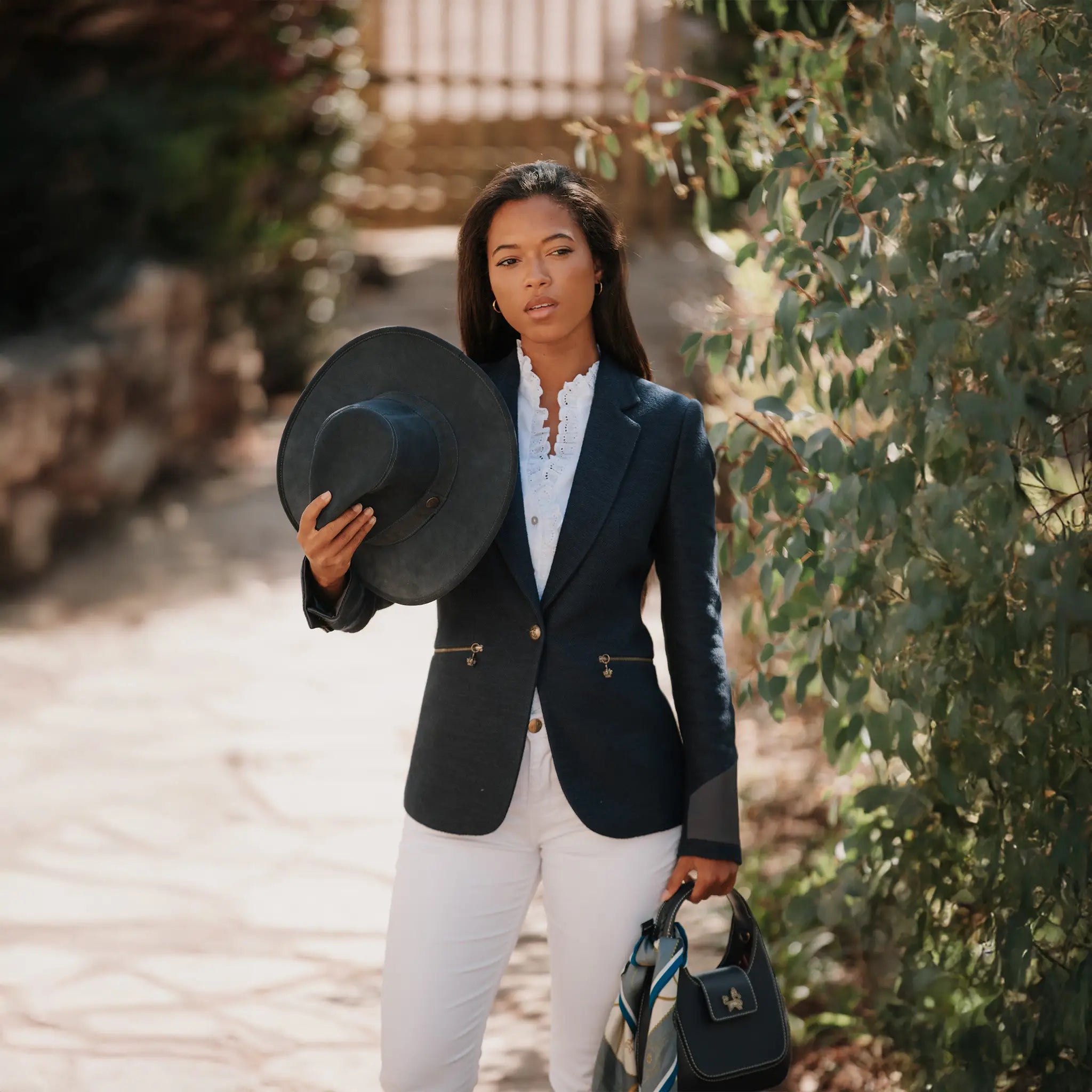 Jesse Suede Navy Hat