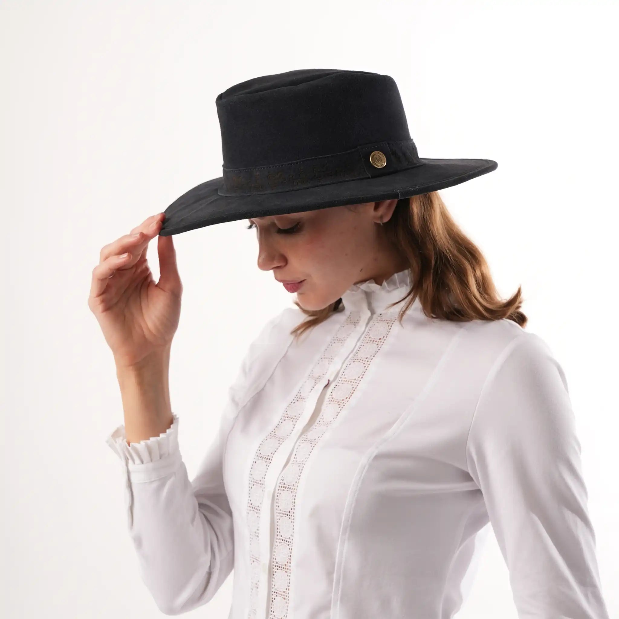 Amazing Suede navy  hat Elite Performance Suede Snapback - Navy – Houston Livestock  main image 2