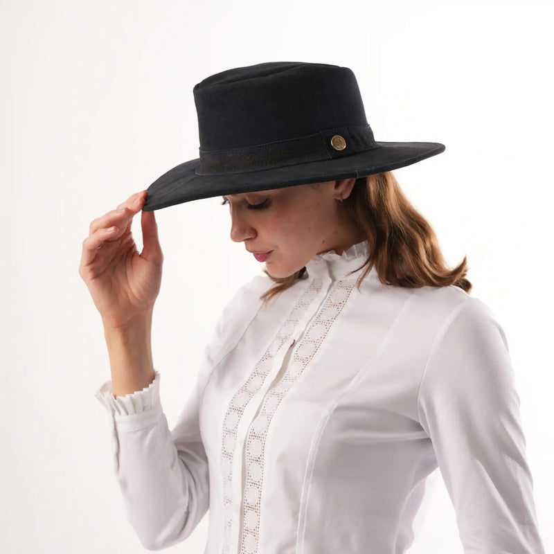 Jesse Suede Navy Hat