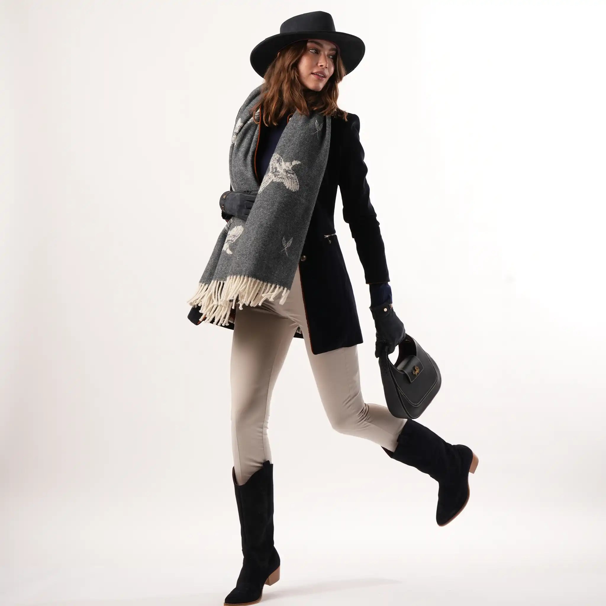 Jesse Suede Navy Hat