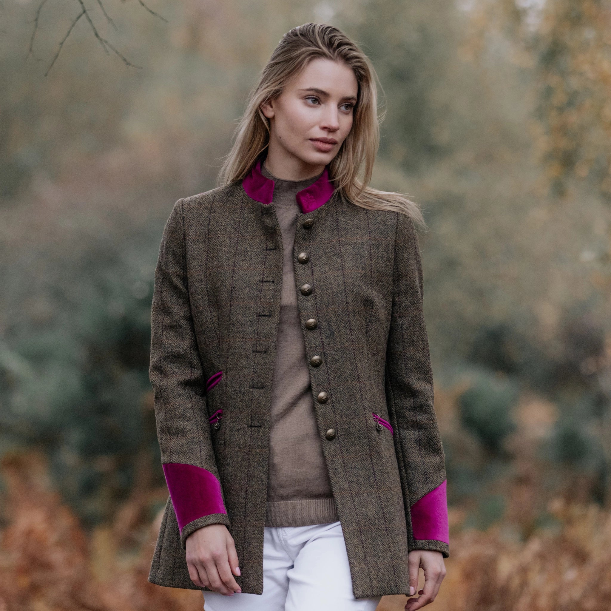 Knightsbridge Fuchsia Wool Jacket - Welligogs