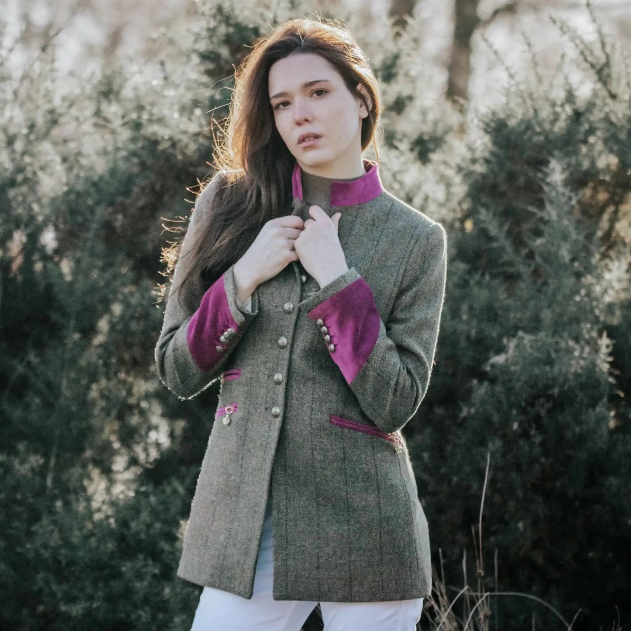 Knightsbridge Fuchsia Wool Jacket - Welligogs