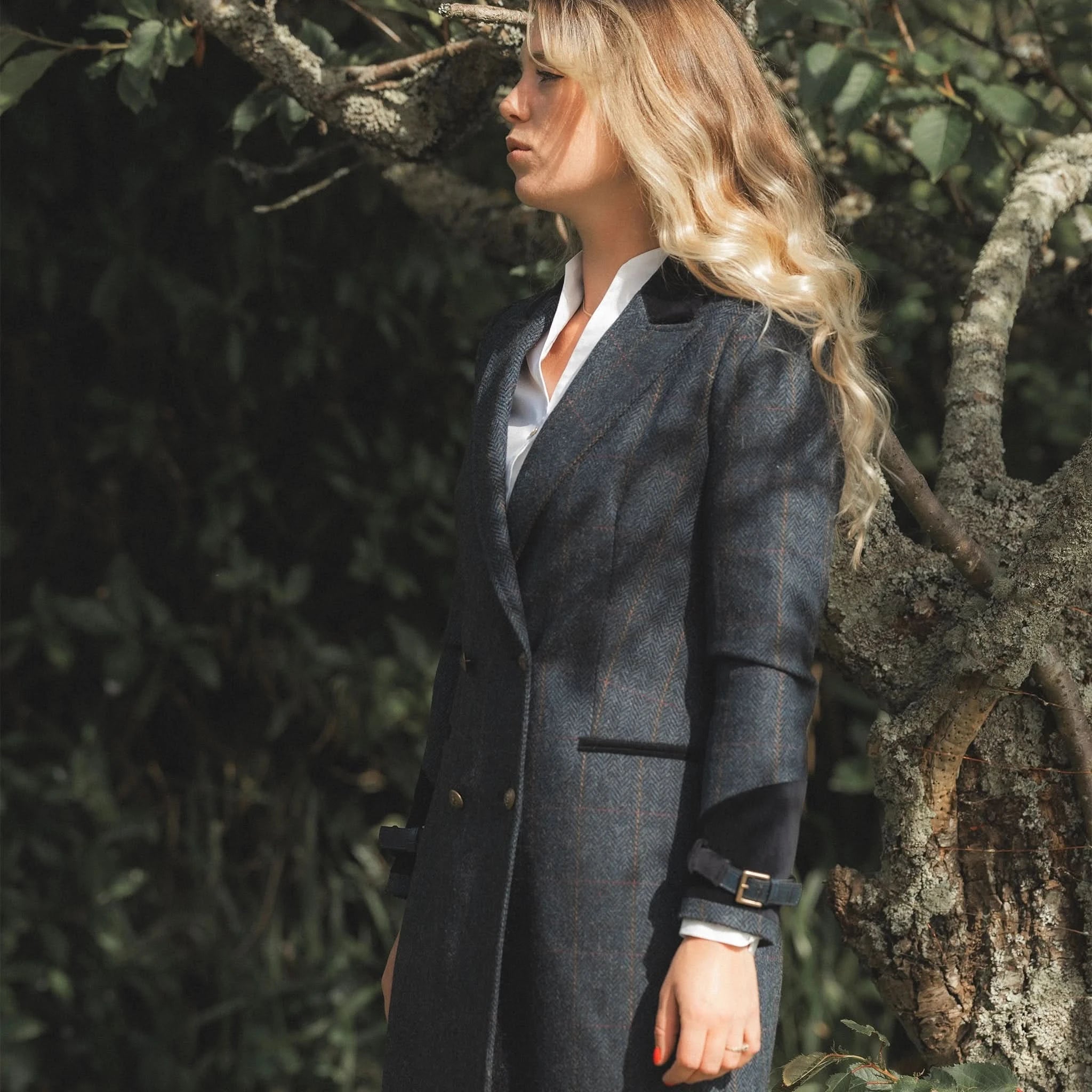 Kensington Navy Wool Trench - Welligogs