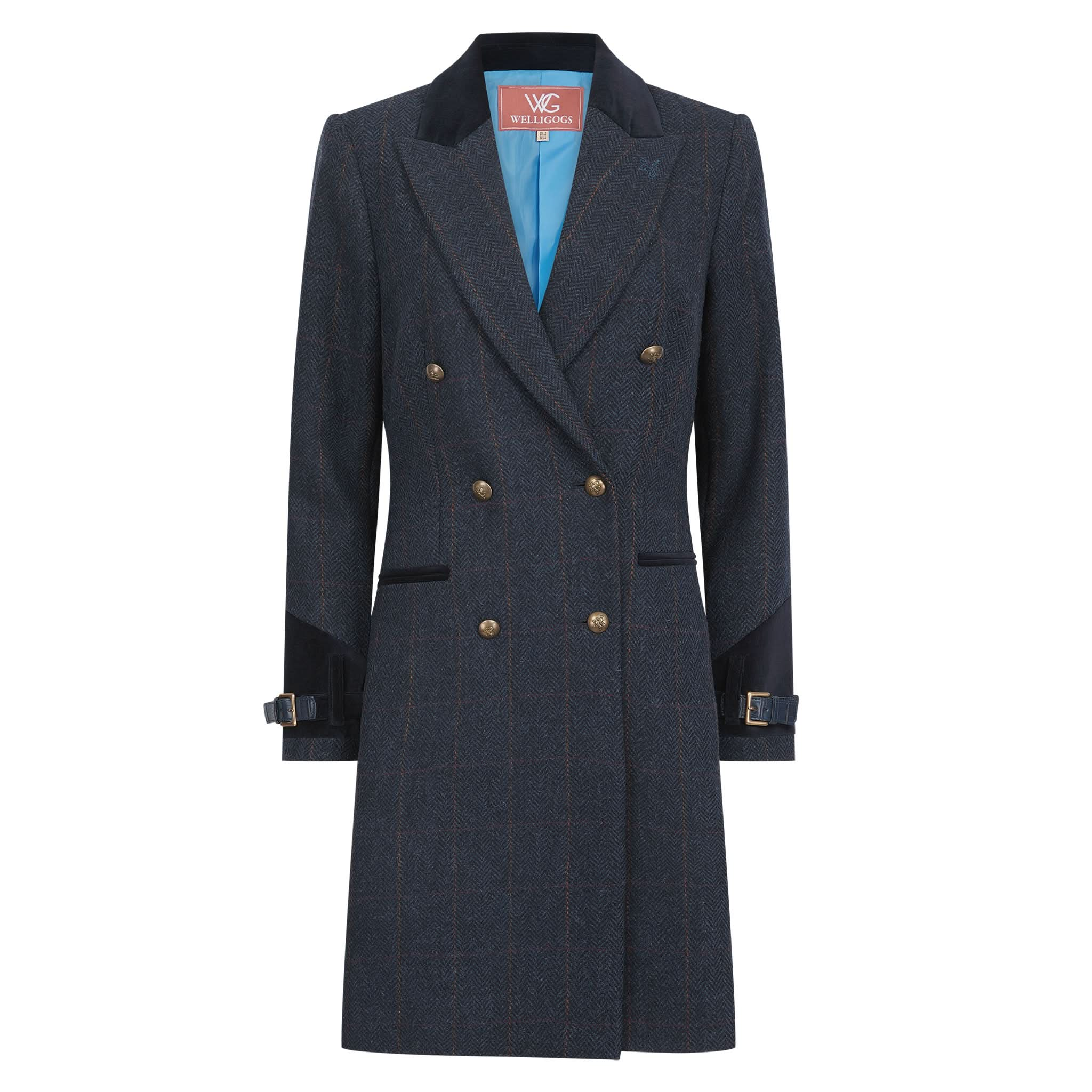 Kensington Navy Wool Trench - Welligogs