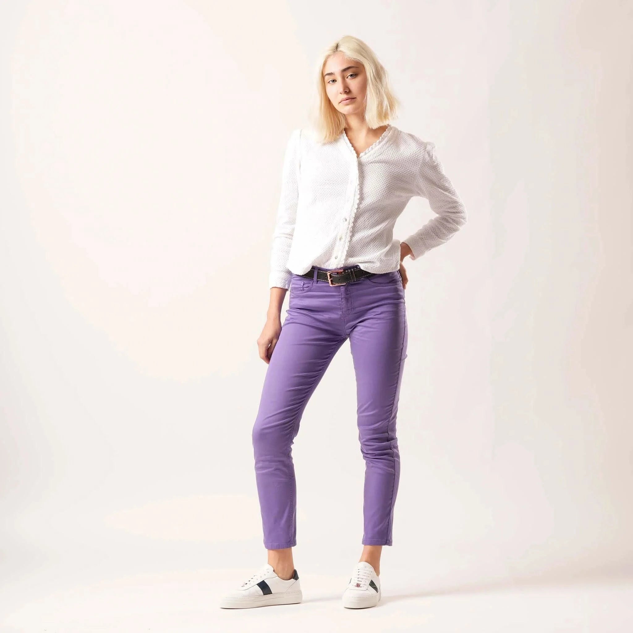 Icon Lavender High Waisted Jeans - Welligogs