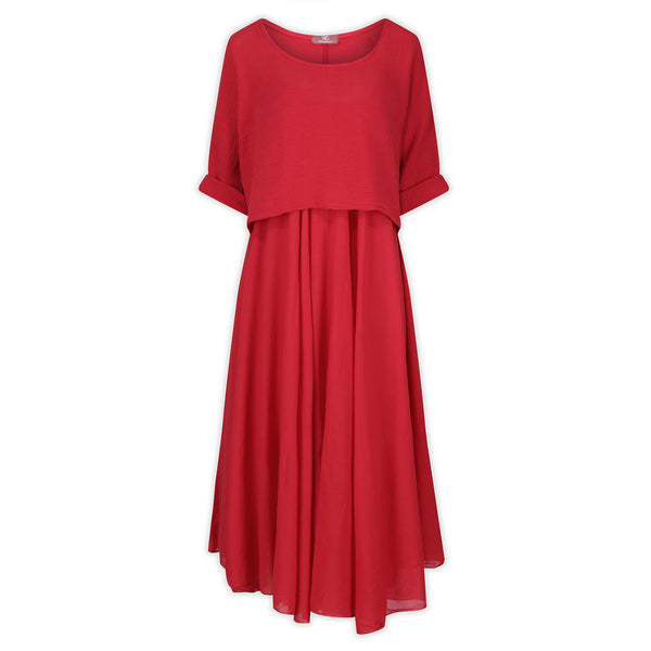 Layered Red Dress