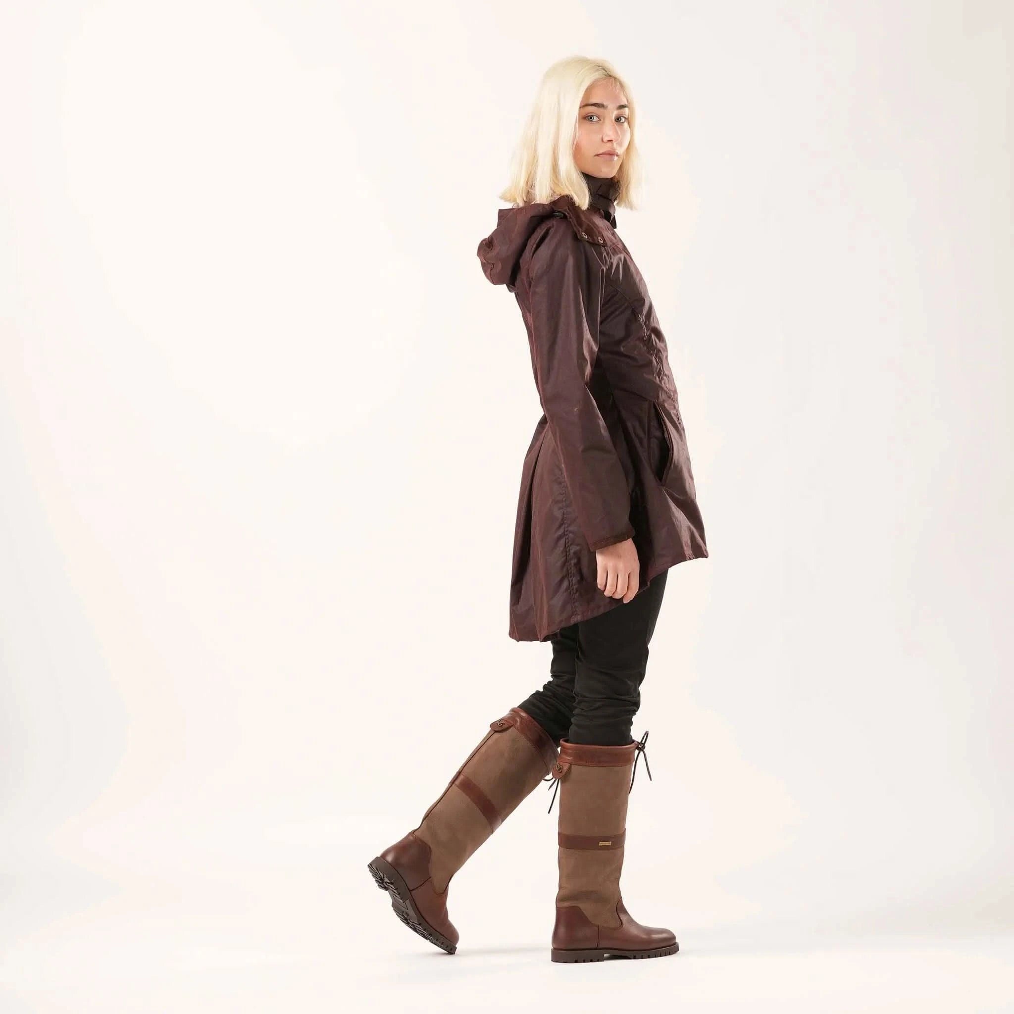 Louise Mahogany Wax Coat - Welligogs