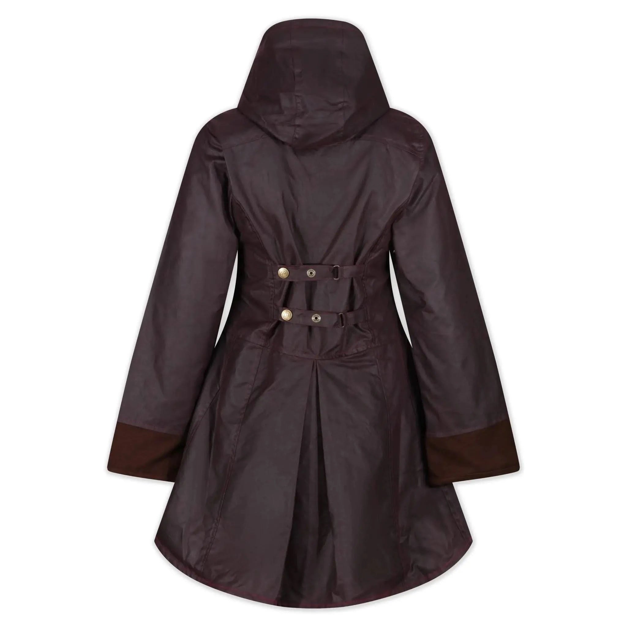 Louise Mahogany Wax Coat - Welligogs