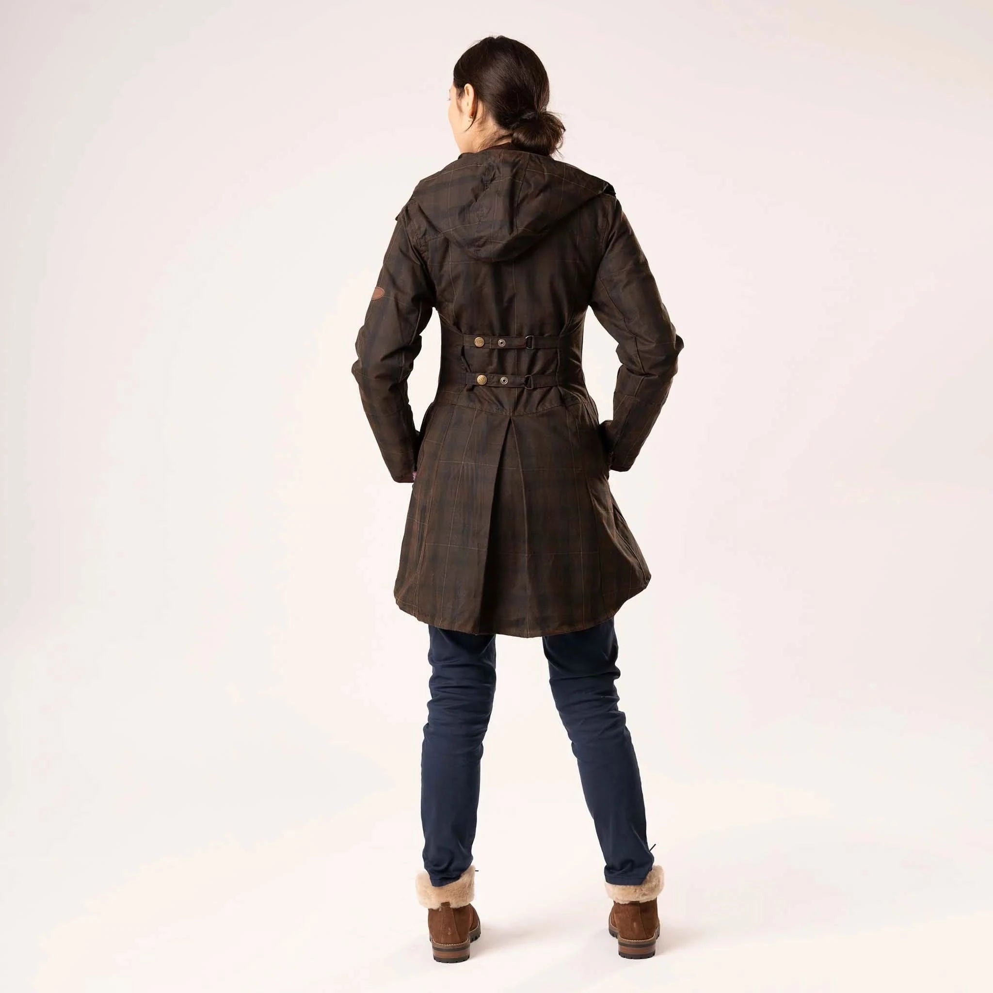 Louise Deluxe Check Wax Coat - Welligogs