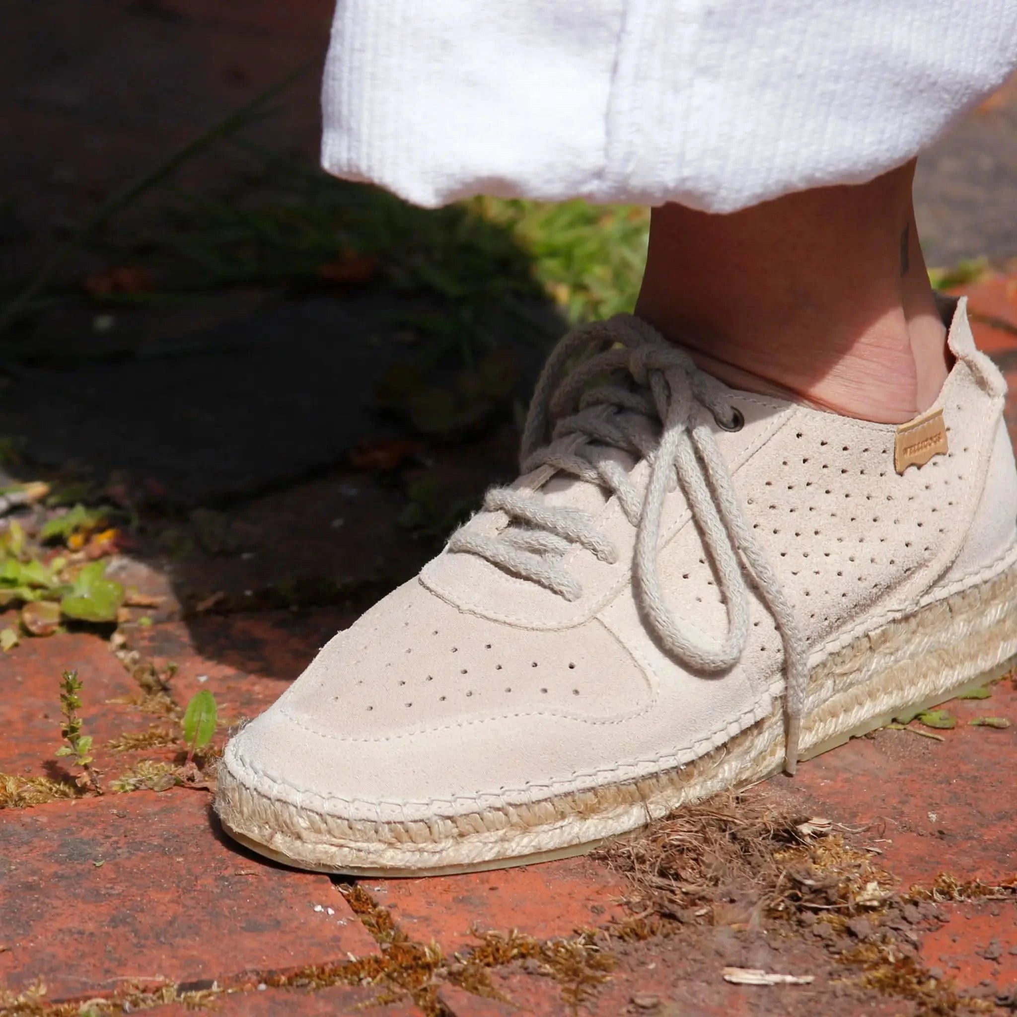 Porto Sand Suede Trainers - Welligogs