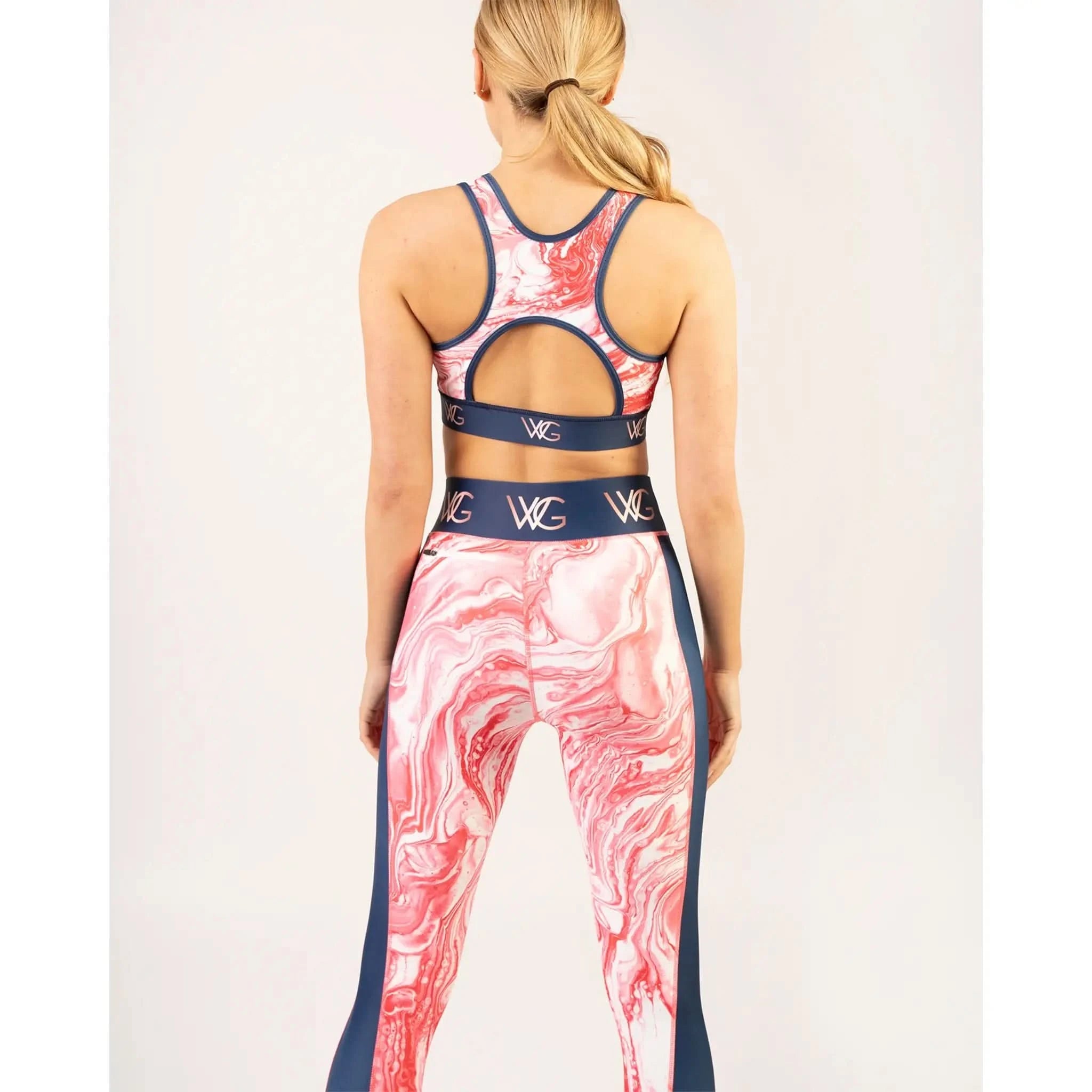 WG Flex Sustainable Pink Marble Leggings - Welligogs