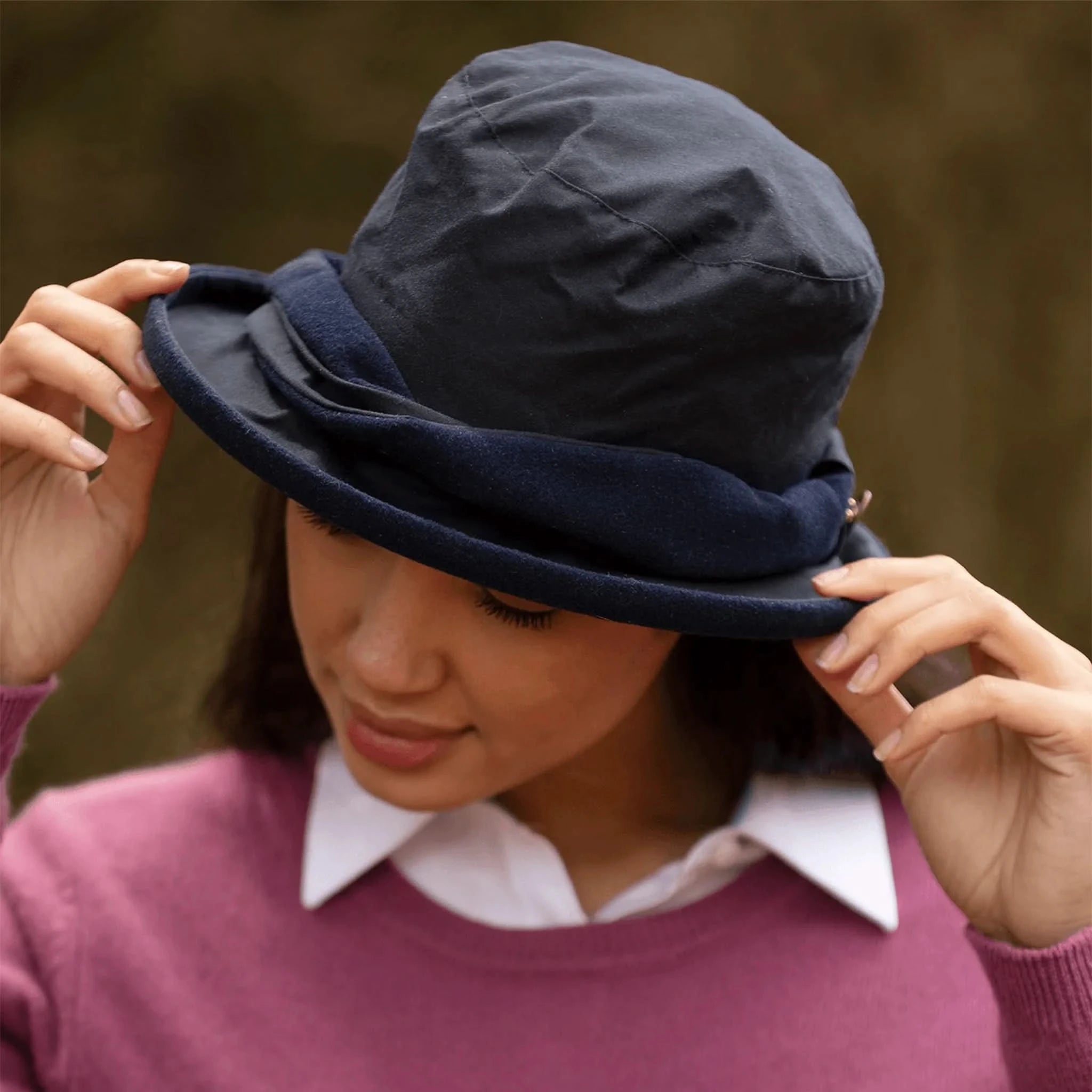 Wax Twist Navy Hat - Welligogs