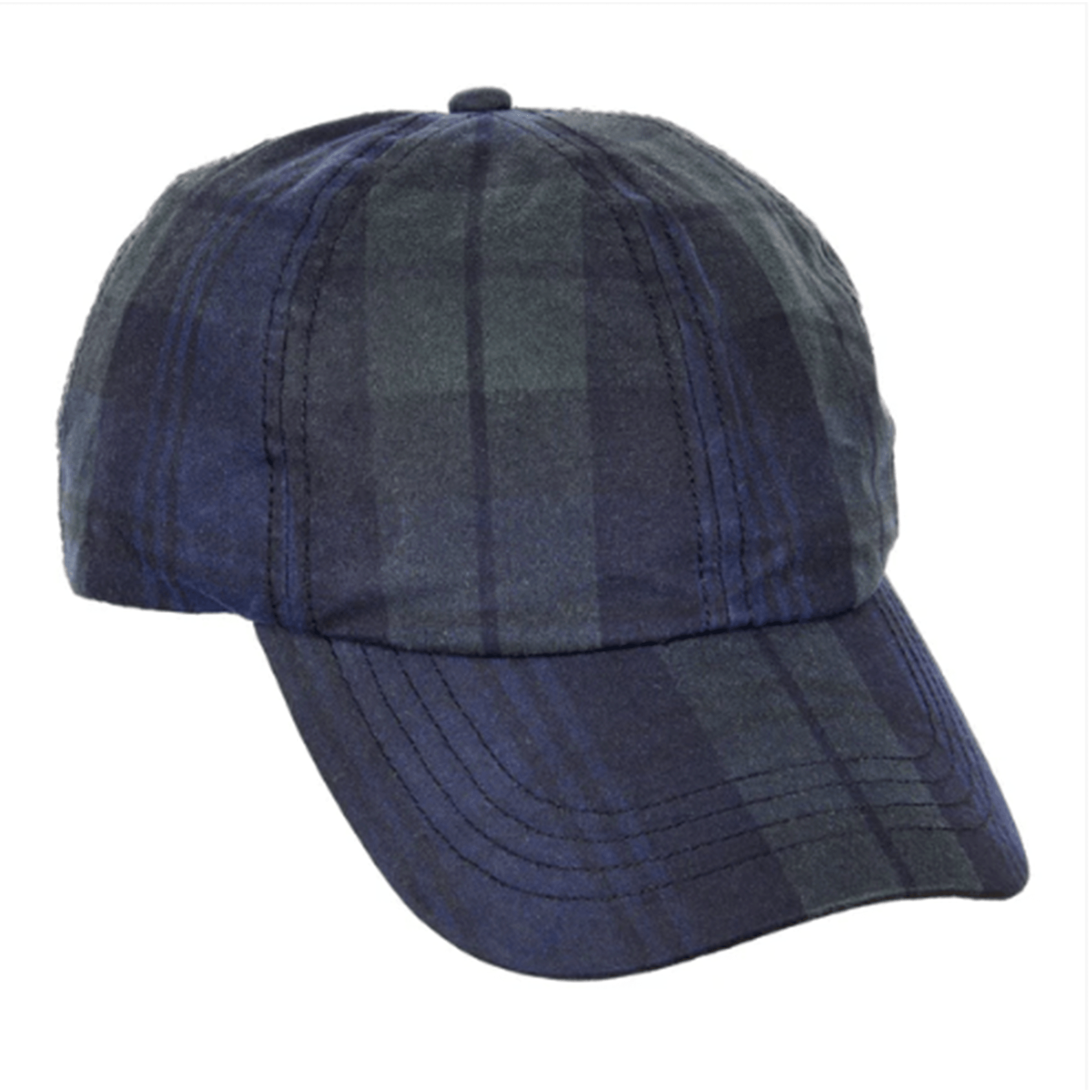 Wax Navy Check Cap - Welligogs