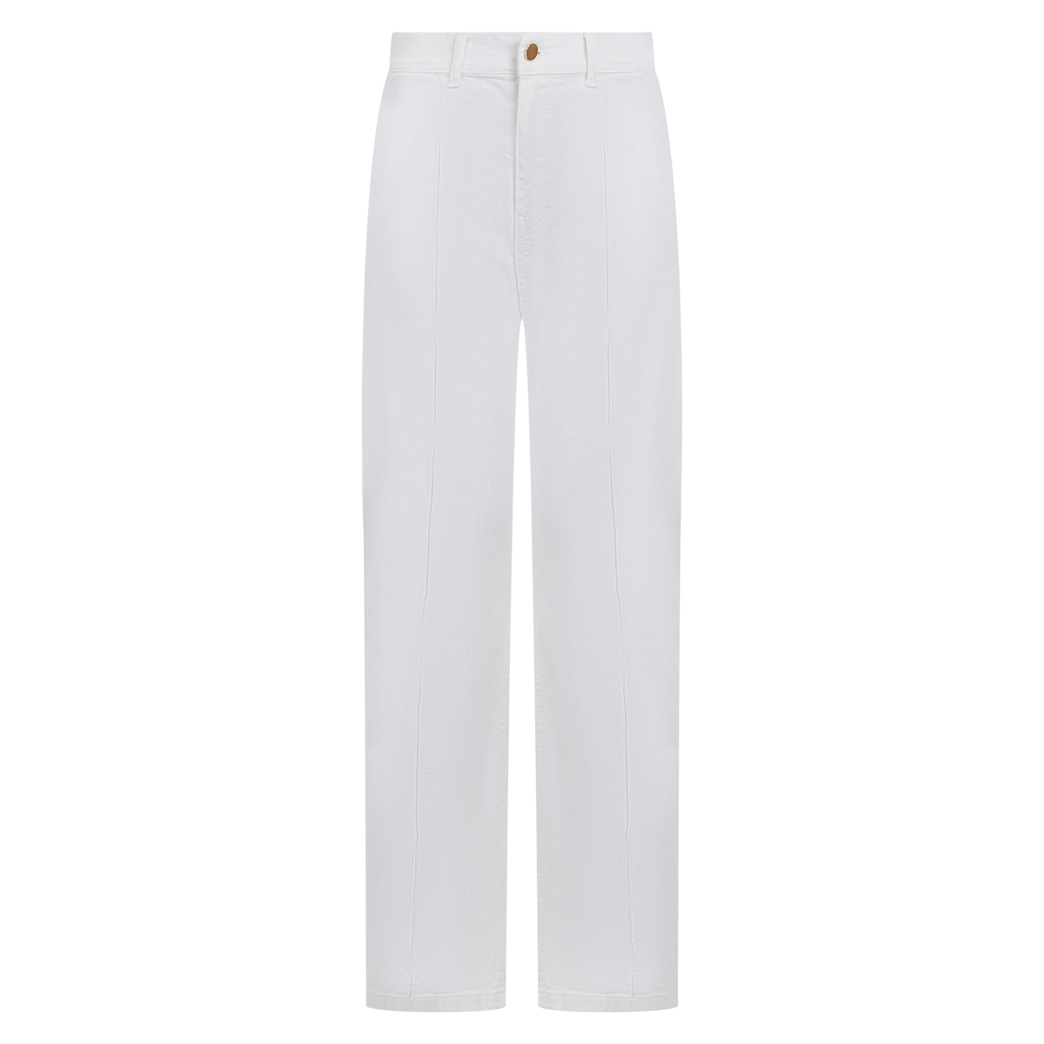 Nina White High Waisted Jeans