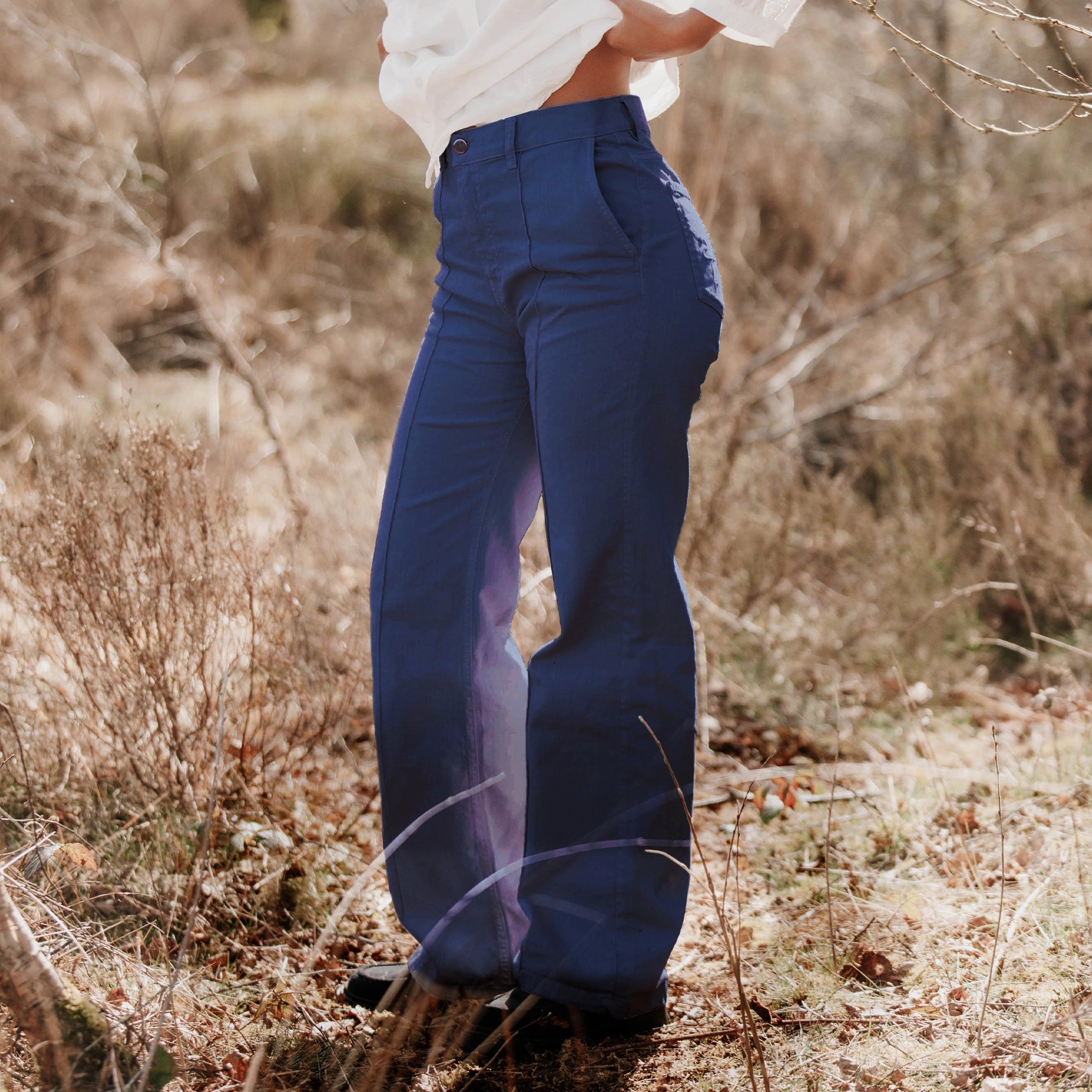 Nina Navy High Waisted Jeans
