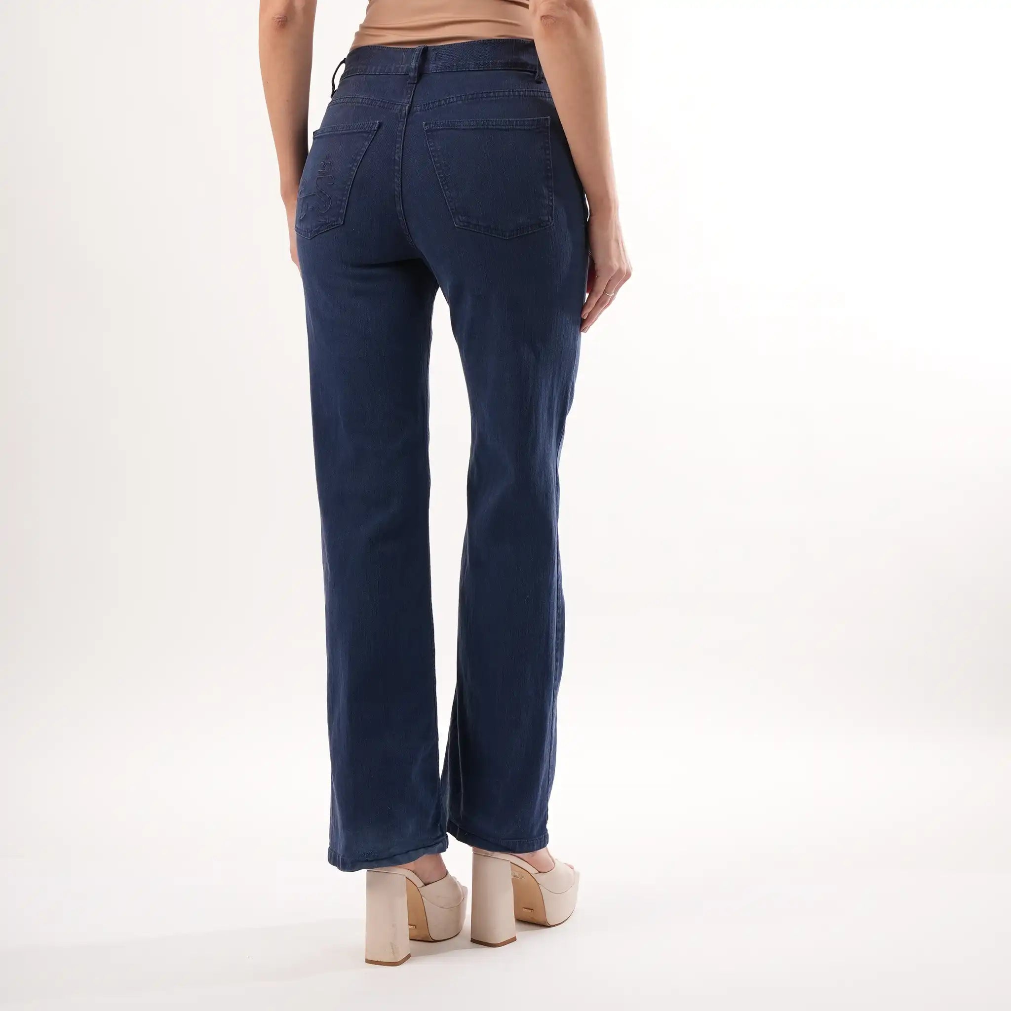 Nina Navy High Waisted Jeans