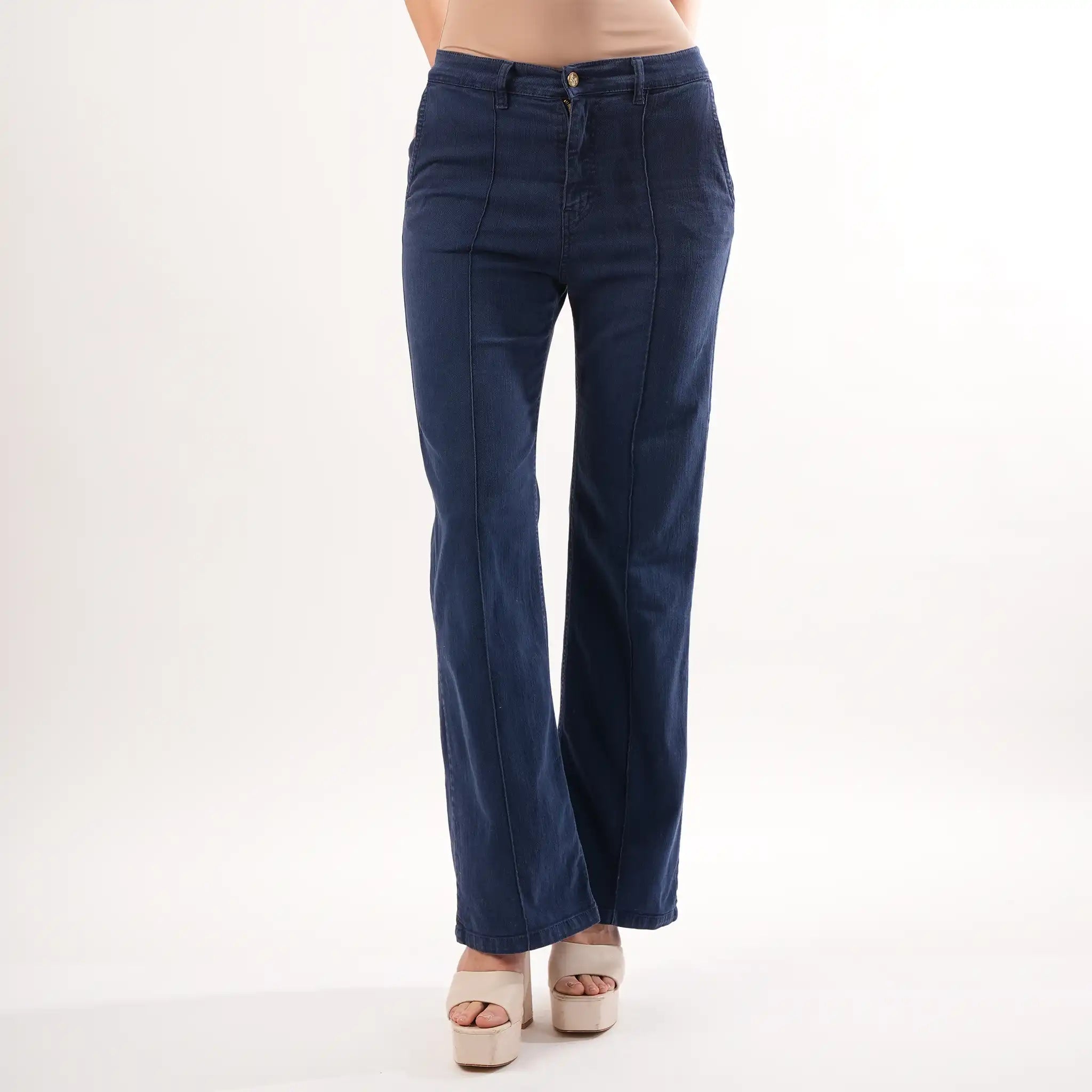 Nina Navy High Waisted Jeans