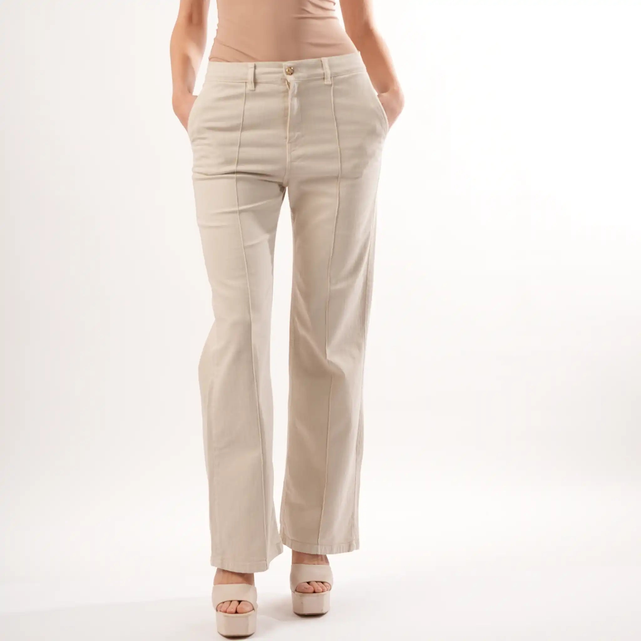 Nina Wheat High Waisted Jeans