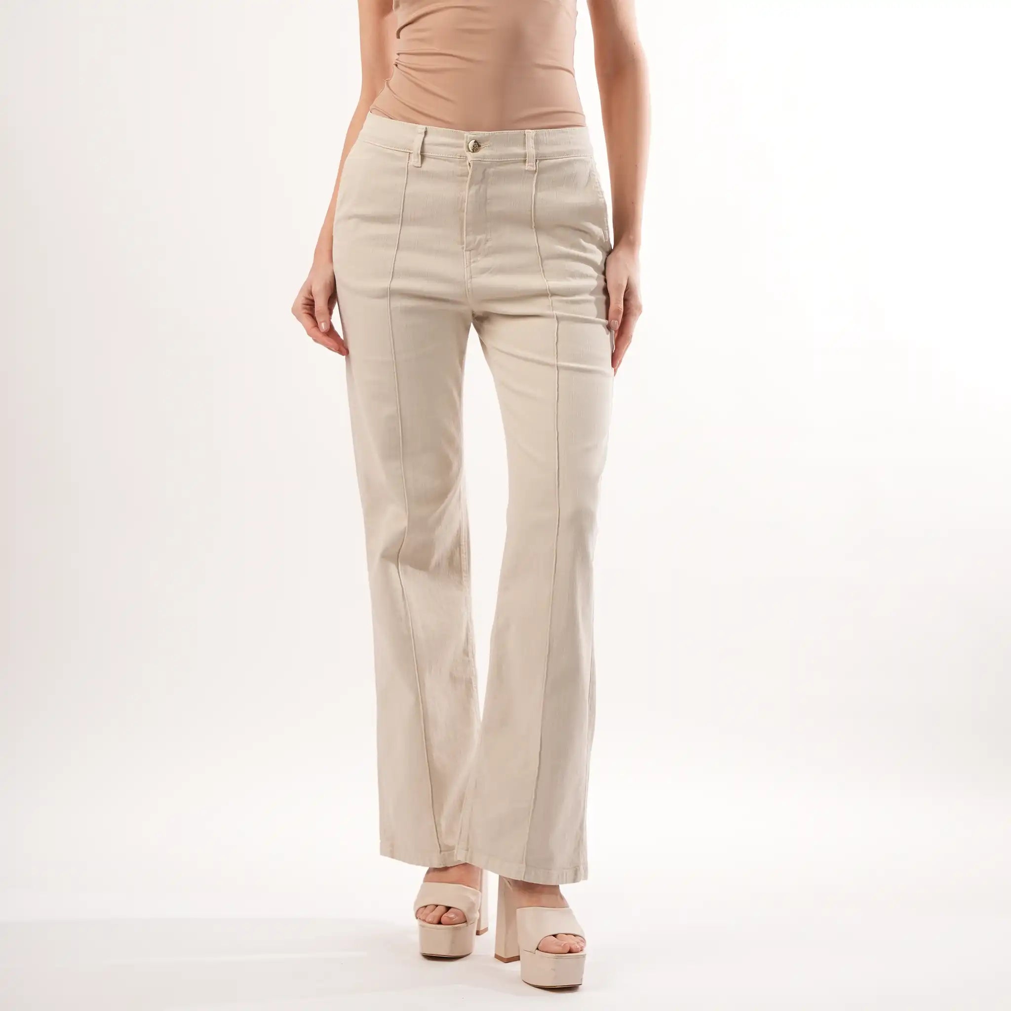 Nina Wheat High Waisted Jeans