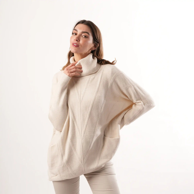 Cable Knit Oat Jumper