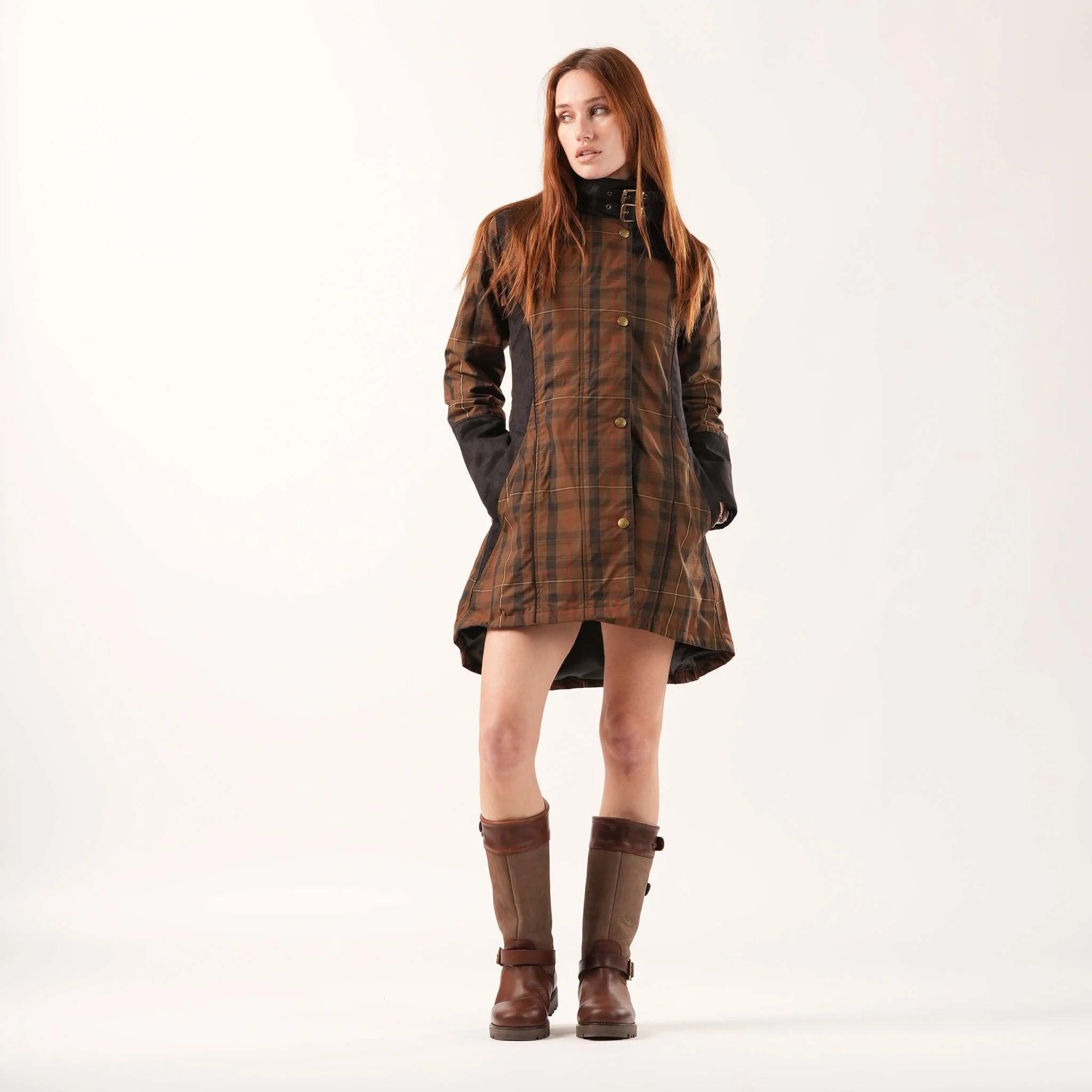 Odette Check Waterproof Coat - Welligogs