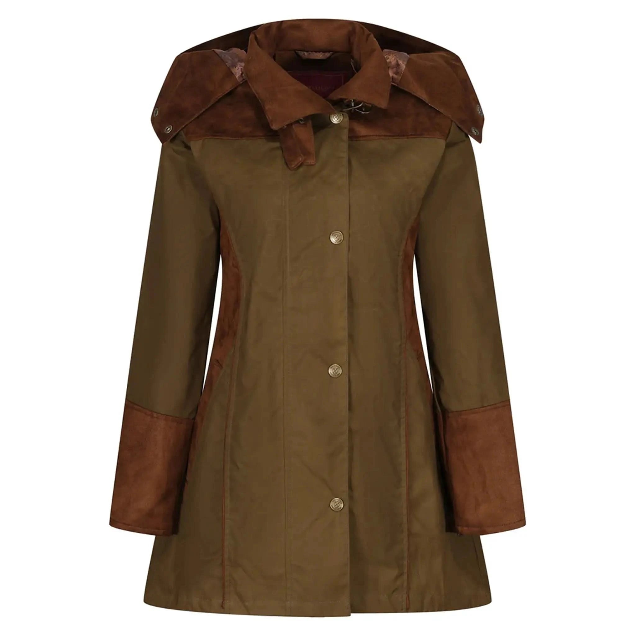 Odette Khaki Waterproof Coat - Welligogs