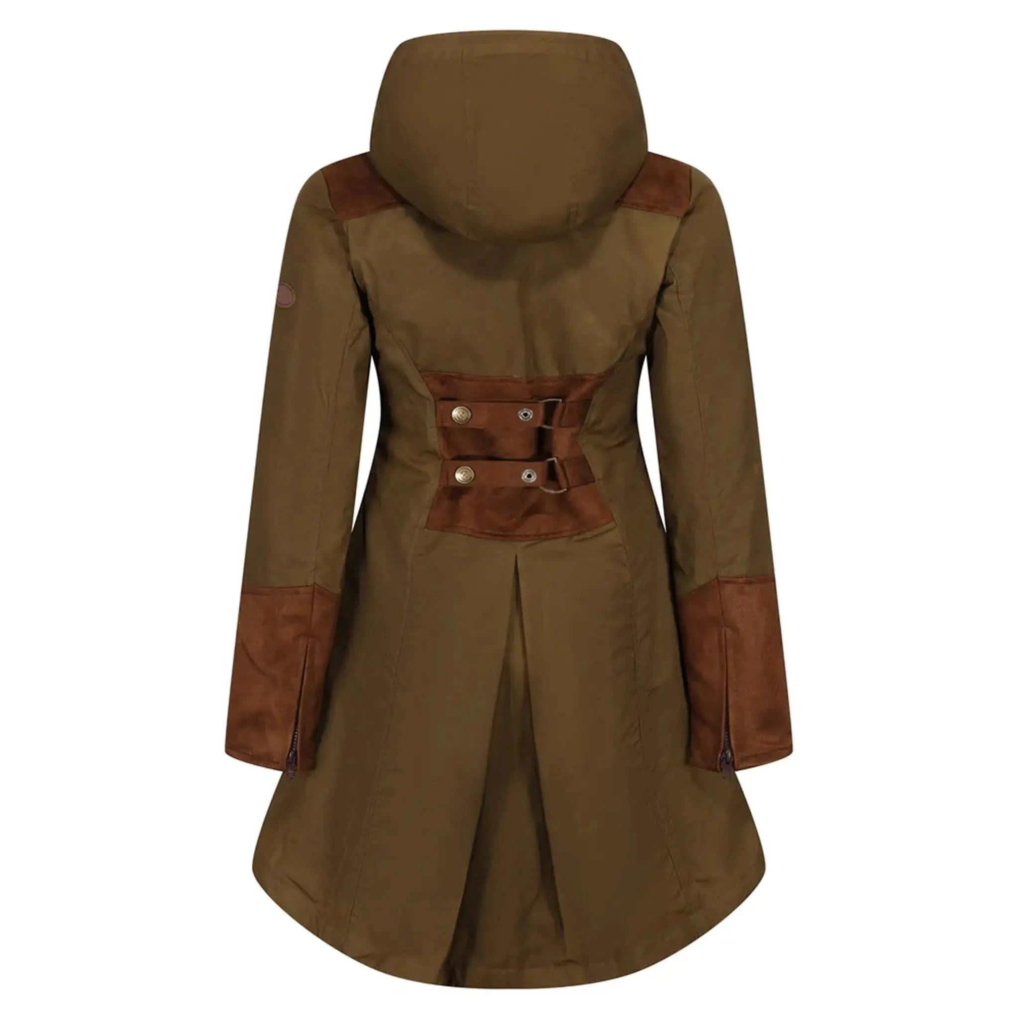 Odette Khaki Waterproof Coat - Welligogs