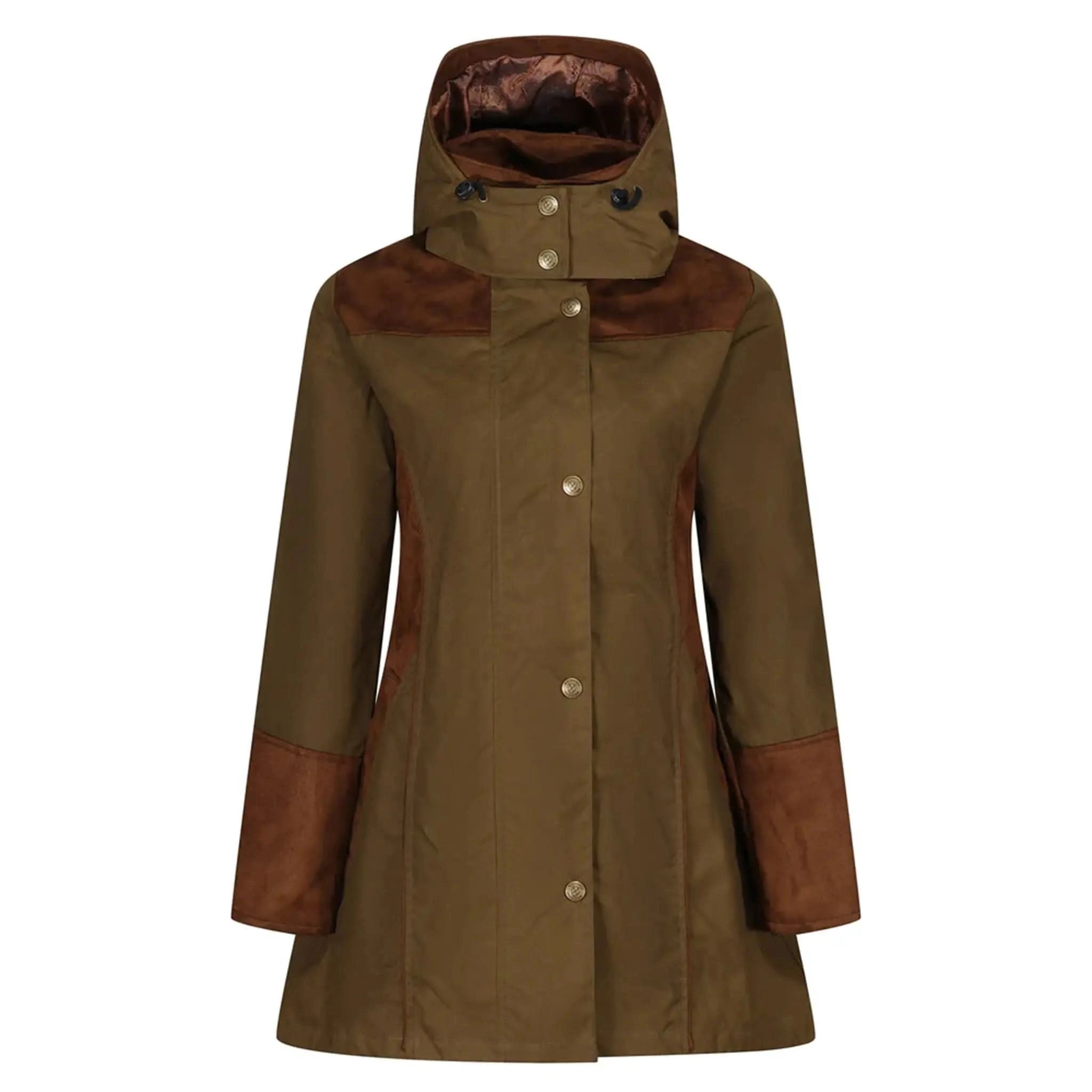 Odette Khaki Waterproof Coat - Welligogs