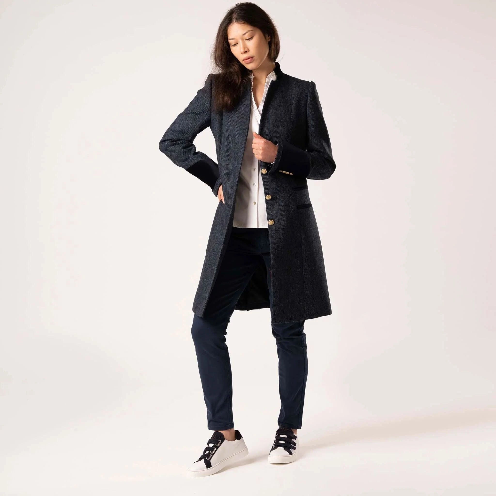 Oxford Midnight Wool Coat - Welligogs