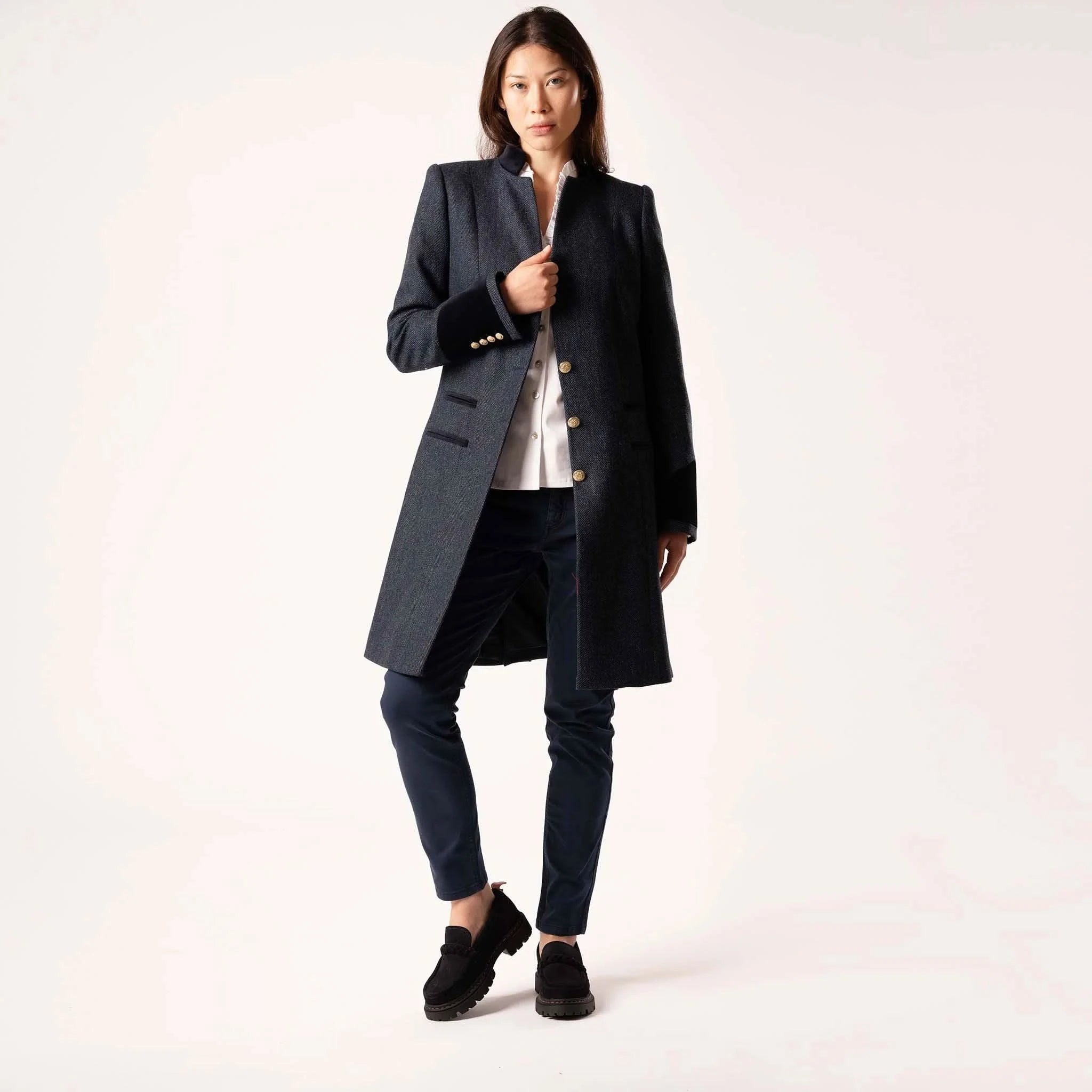 Oxford Midnight Wool Coat - Welligogs