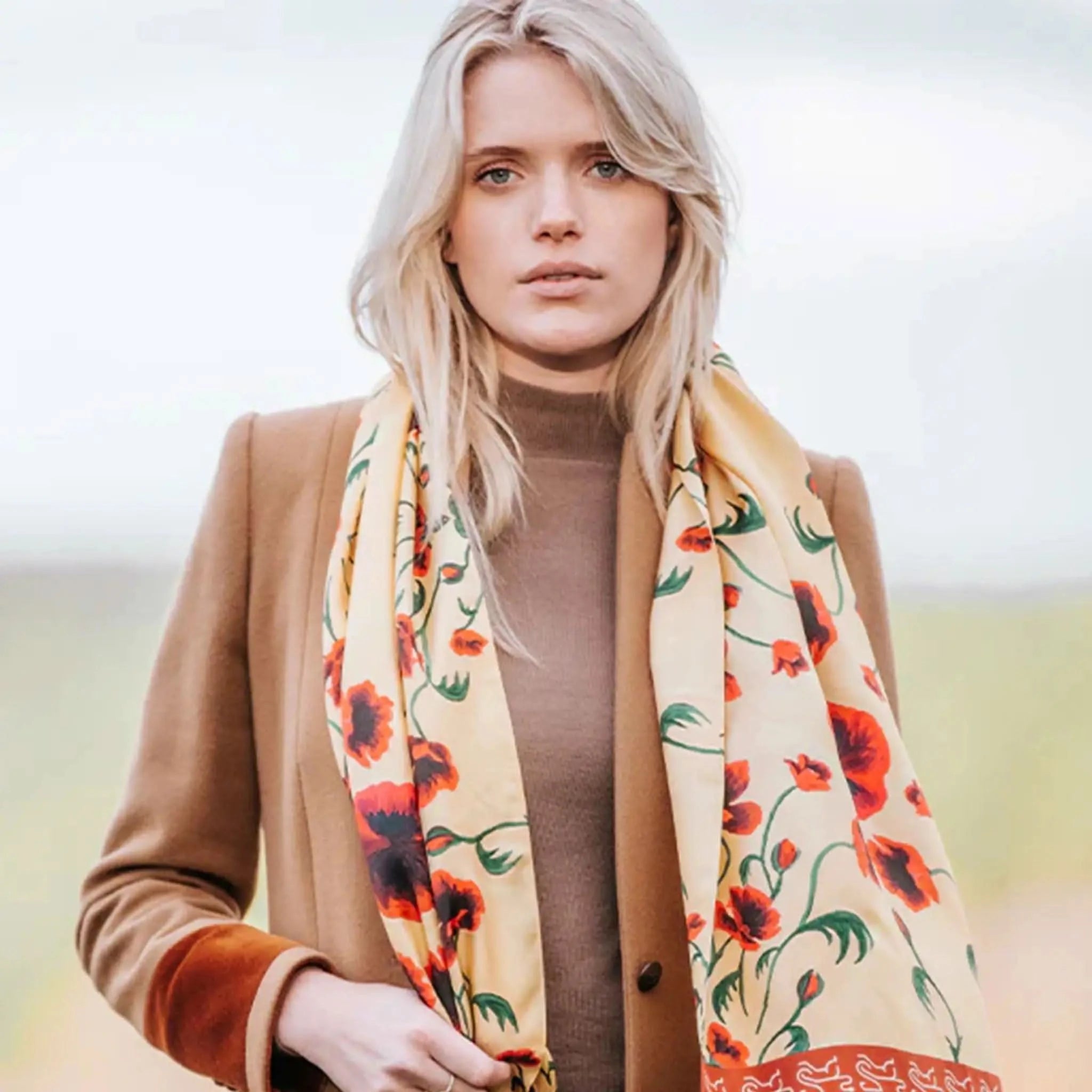 Poppy Vine Long Scarf - Welligogs