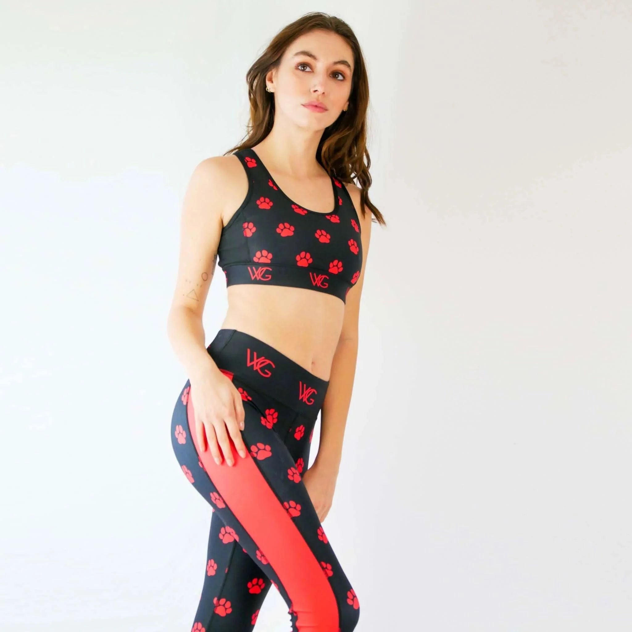 WG Flex Sustainable Paw Print Crop Top - Welligogs