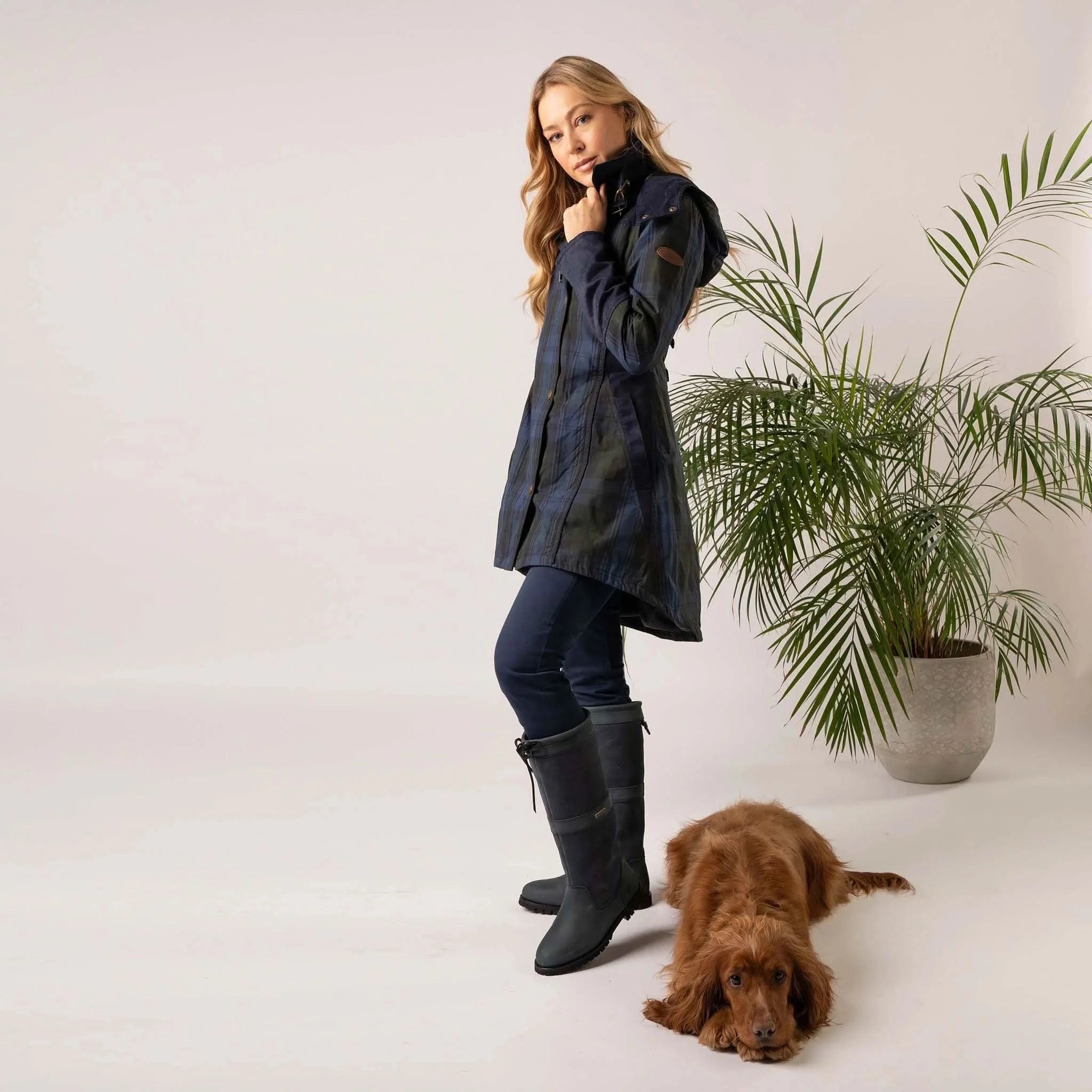 Perdita Check Waterproof Coat - Welligogs