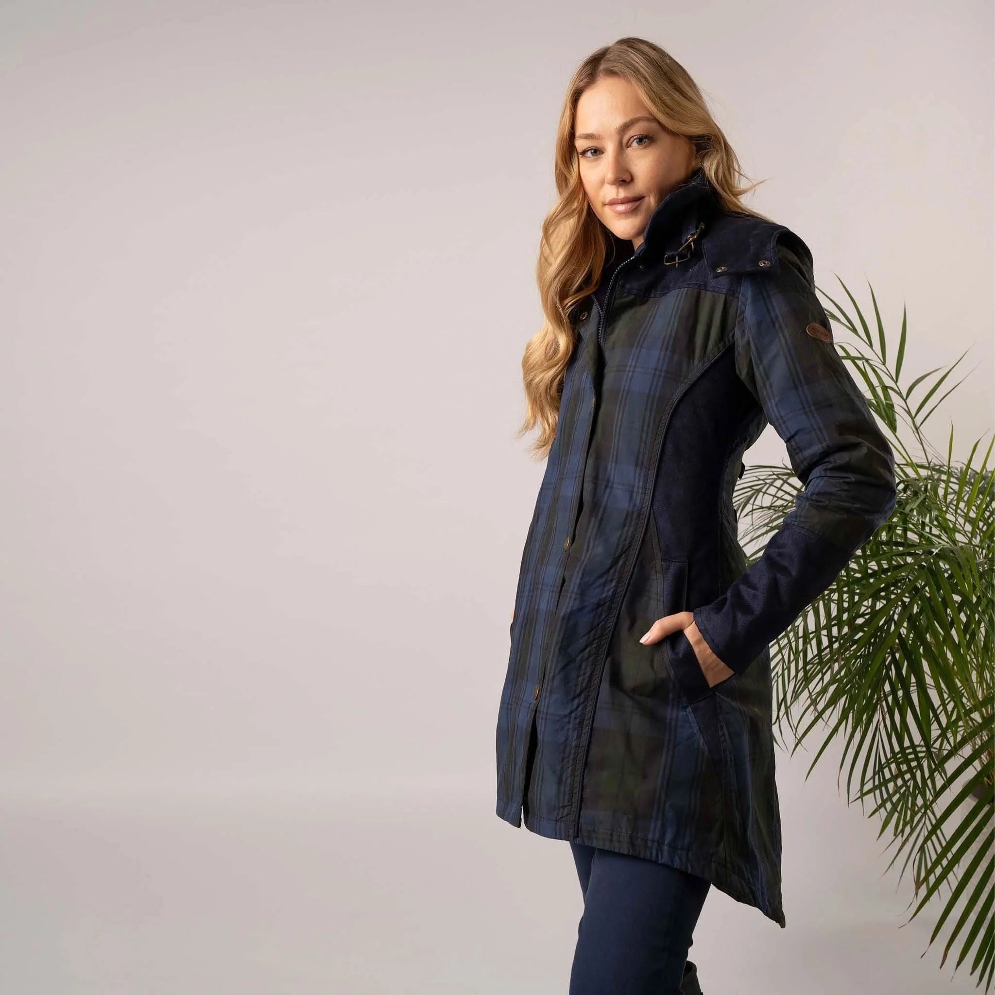 Perdita Check Waterproof Coat - Welligogs