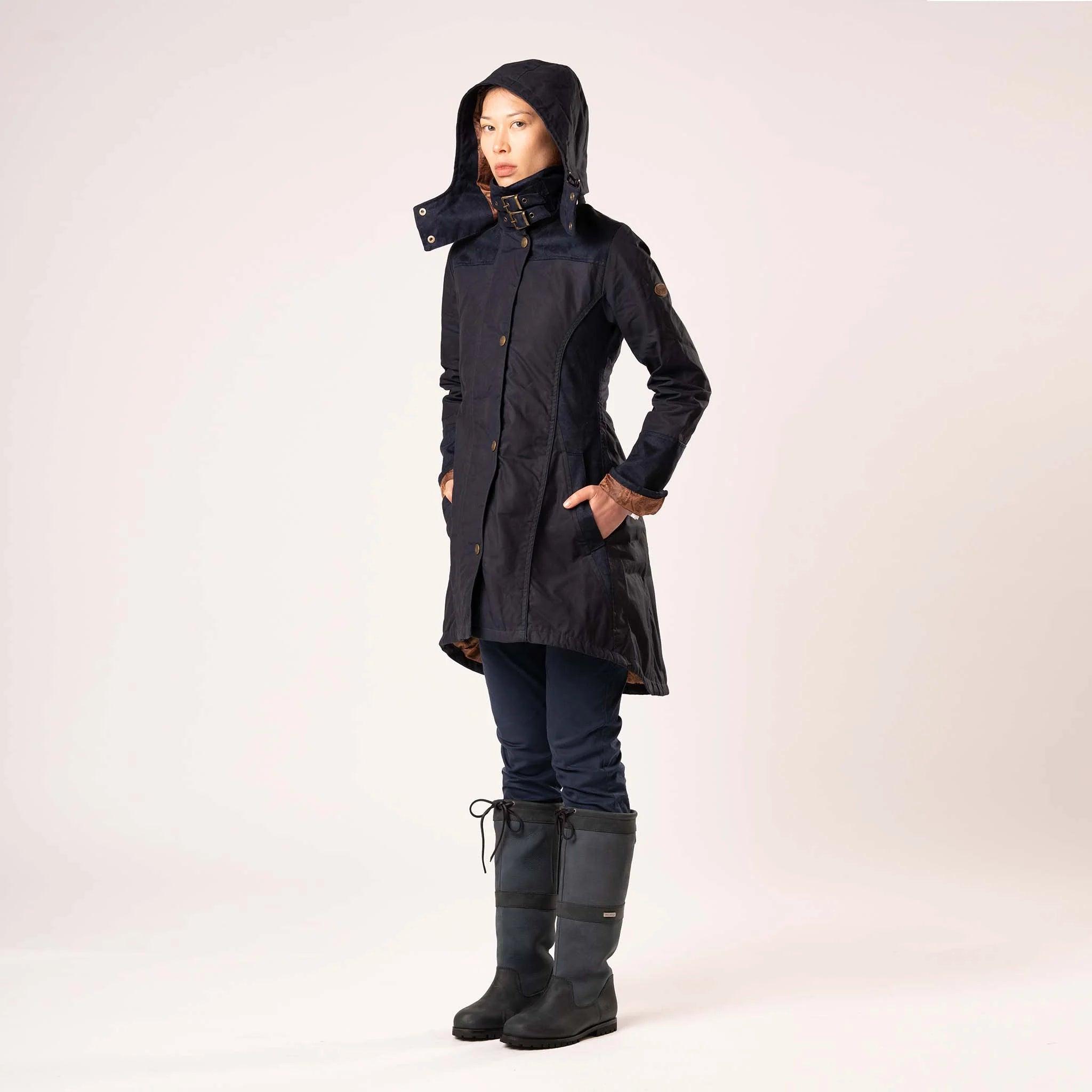 Perdita Navy Waterproof Coat - Welligogs