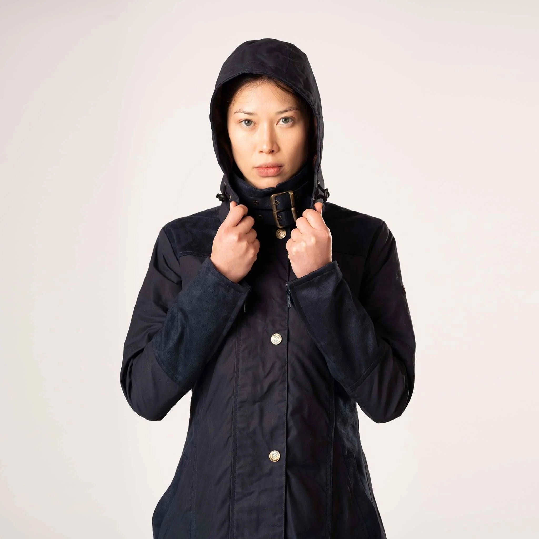 Perdita Navy Waterproof Coat - Welligogs