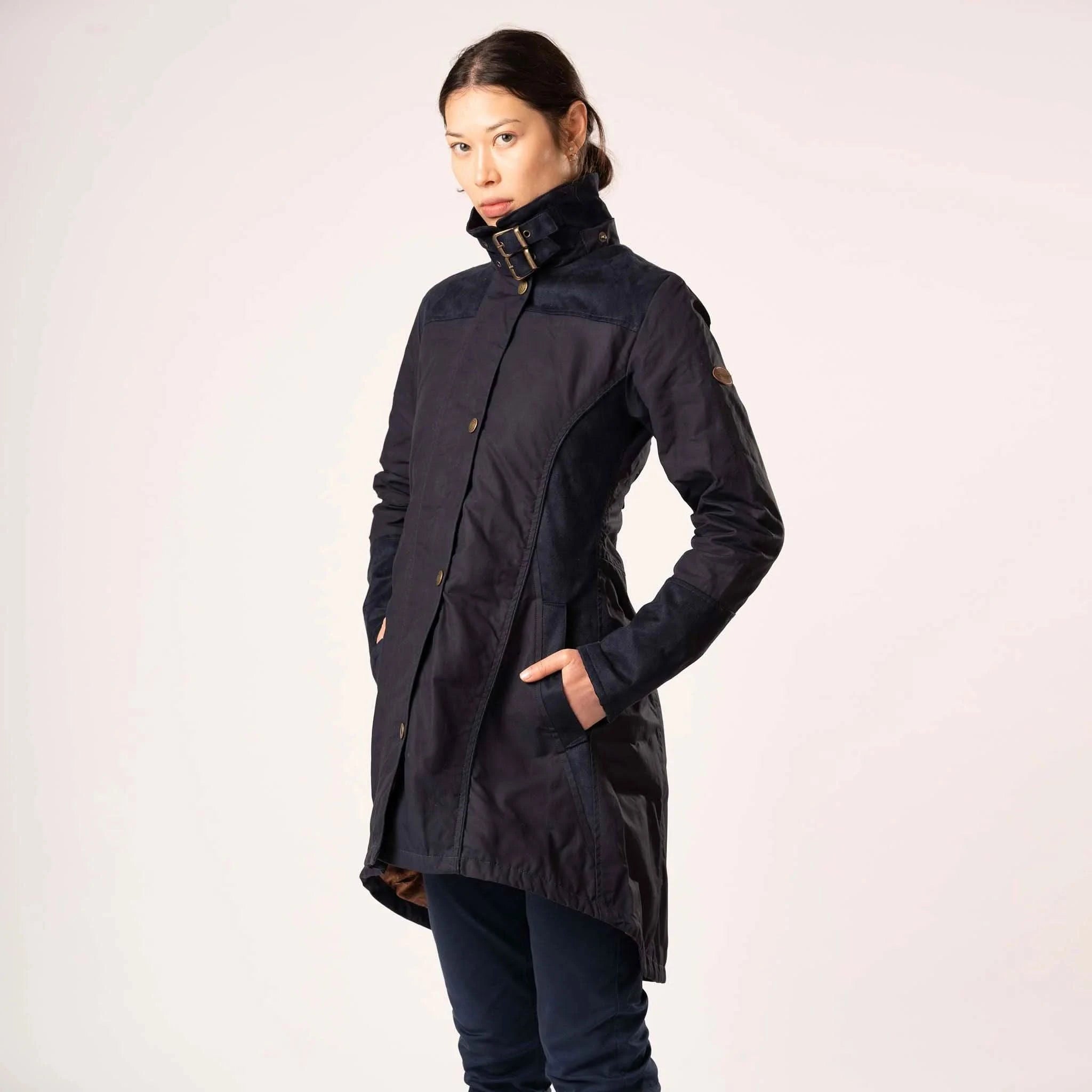 Perdita Navy Waterproof Coat - Welligogs