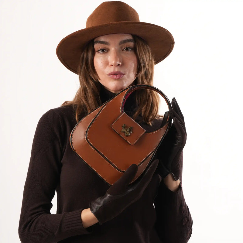 Phillipa Tan Leather Handbag