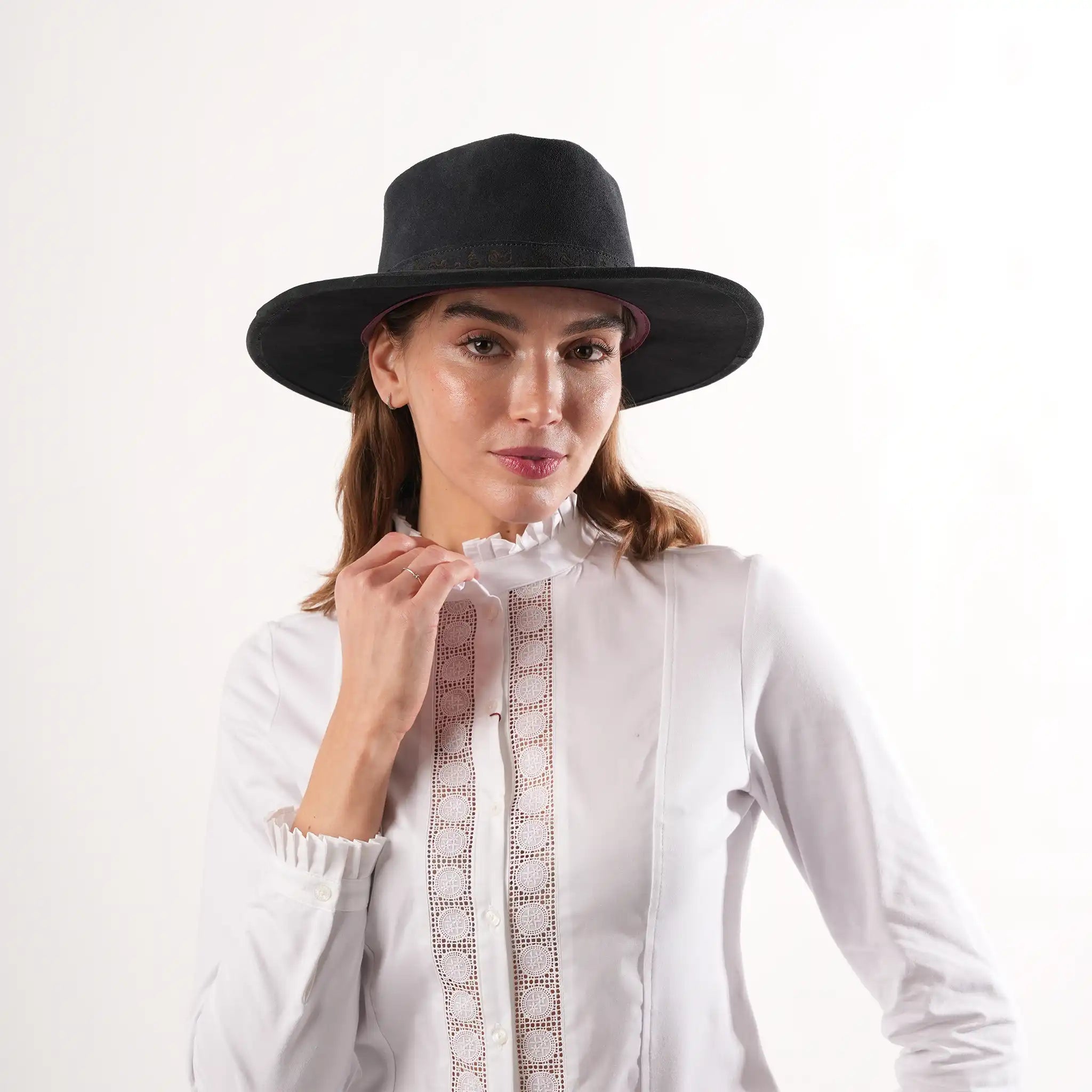 Phoebe White Frill Shirt