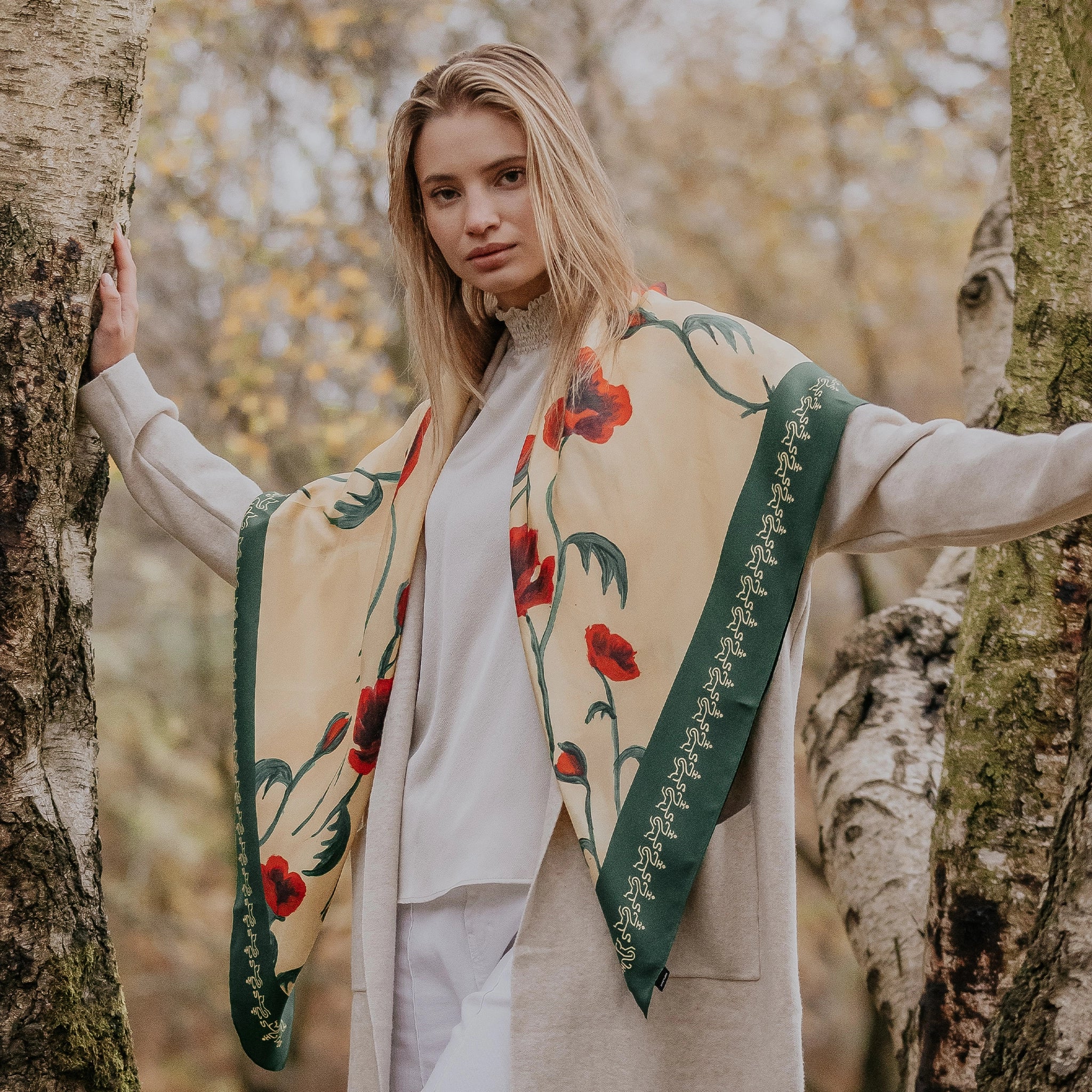 Poppy Square Scarf - Welligogs